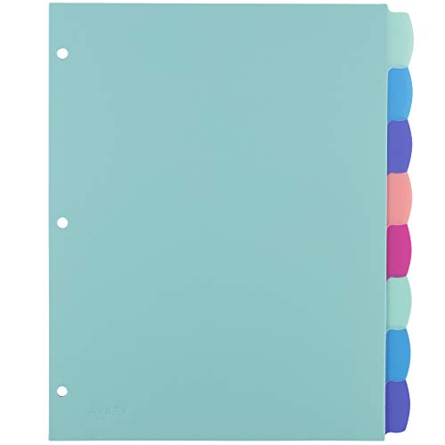 Smart Home Avery Write & Erase Dividers for 3 Ring Binders, Kit