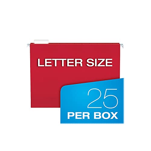 Classic Pendaflex Hanging File Folders, Letter Size, Assorted Colors, 1/5-Cut Adjustable Essentials