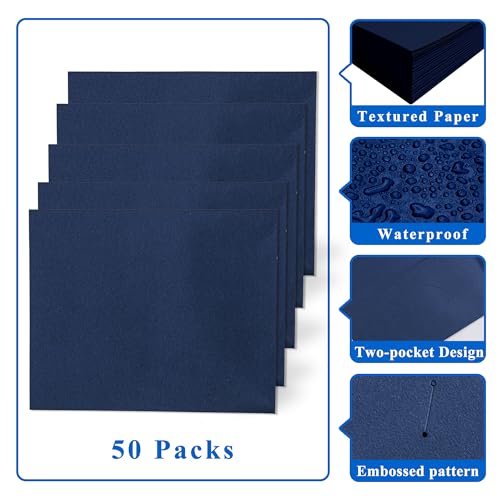 Smart Home Zzrywuty 50 Packs Two Pocket File Folders with