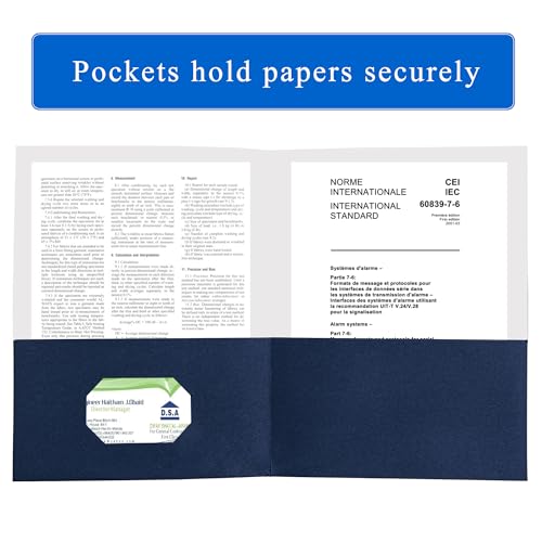 Smart Home Zzrywuty 50 Packs Two Pocket File Folders with