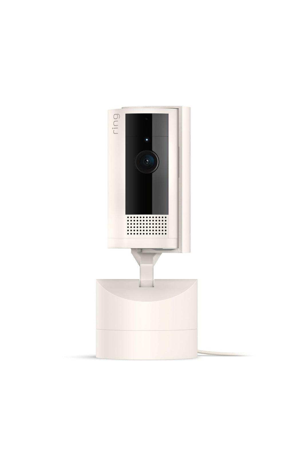 Ring Pan-Tilt Indoor Cam (newest model), See all around your home or business with 360° pan coverage, HD video, plus Two-Way Talk, White