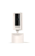 Ring Pan-Tilt Indoor Cam (newest model), See all around your home or business with 360° pan coverage, HD video, plus Two-Way Talk, White