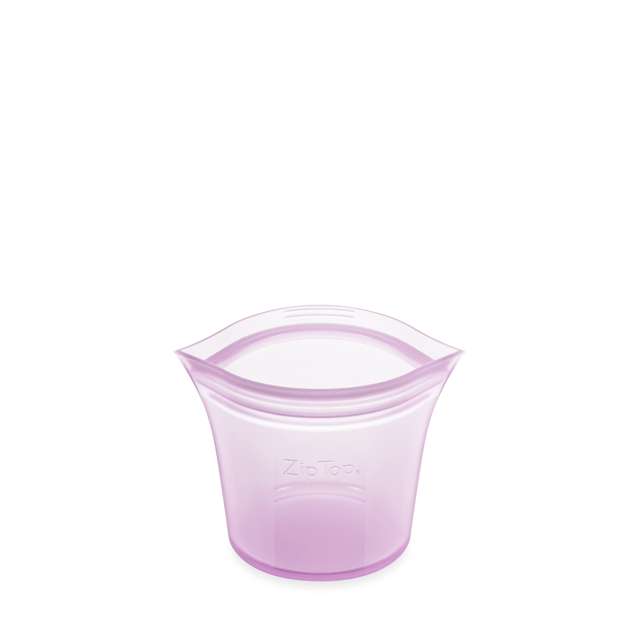 Zip Top Reusable Food Storage Containers Full Set of 8 Lavender – Platinum Silicone Cups, Dishes & Bags – Microwave, Dishwasher & Freezer Safe – Made in USA, BPA-Free