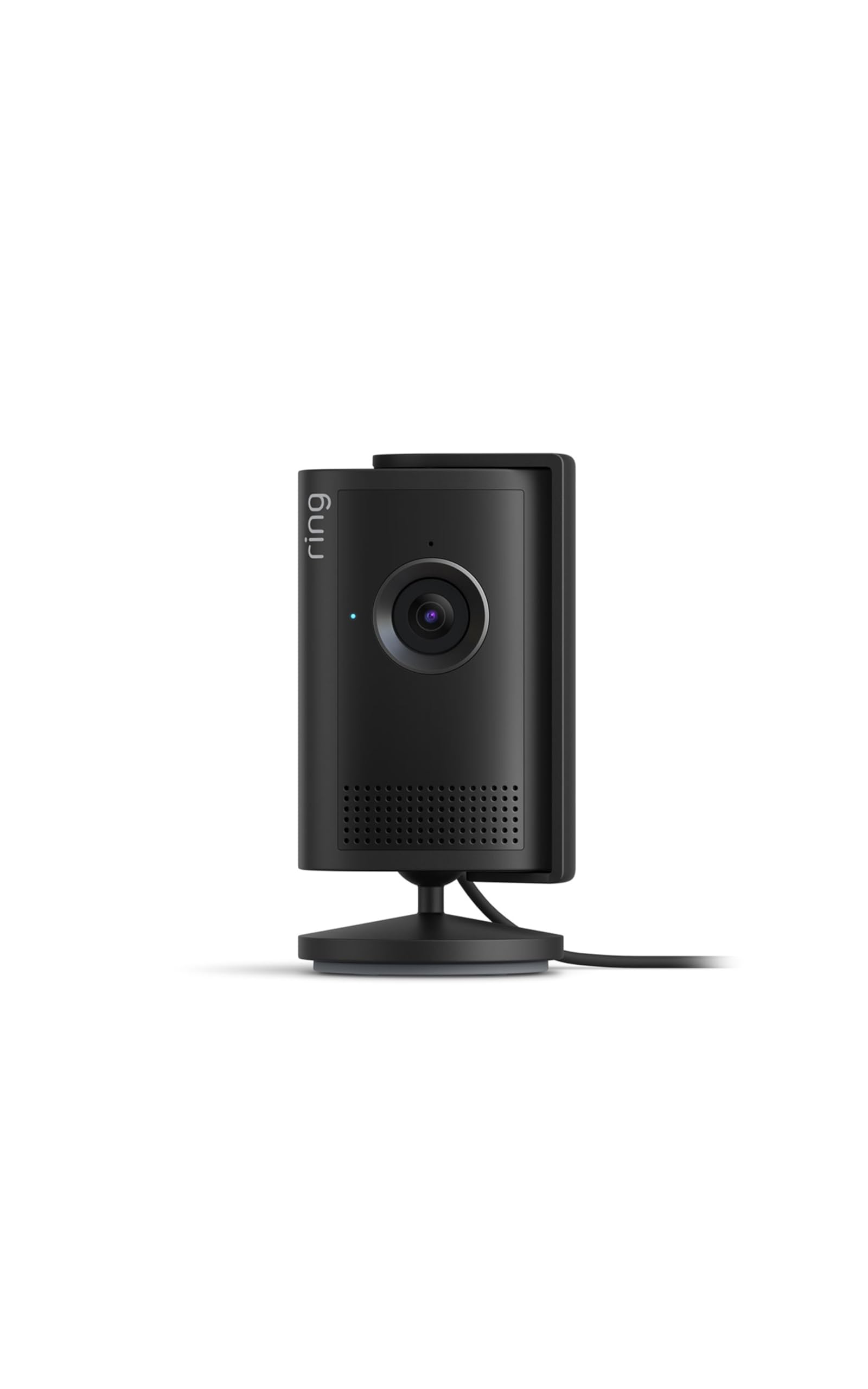 Ring Indoor Cam Plus (newest model), Home or business security, Retinal 2K for crisp, true-to-life video quality, 4x Enhanced Zoom, Low-Light Sight, White
