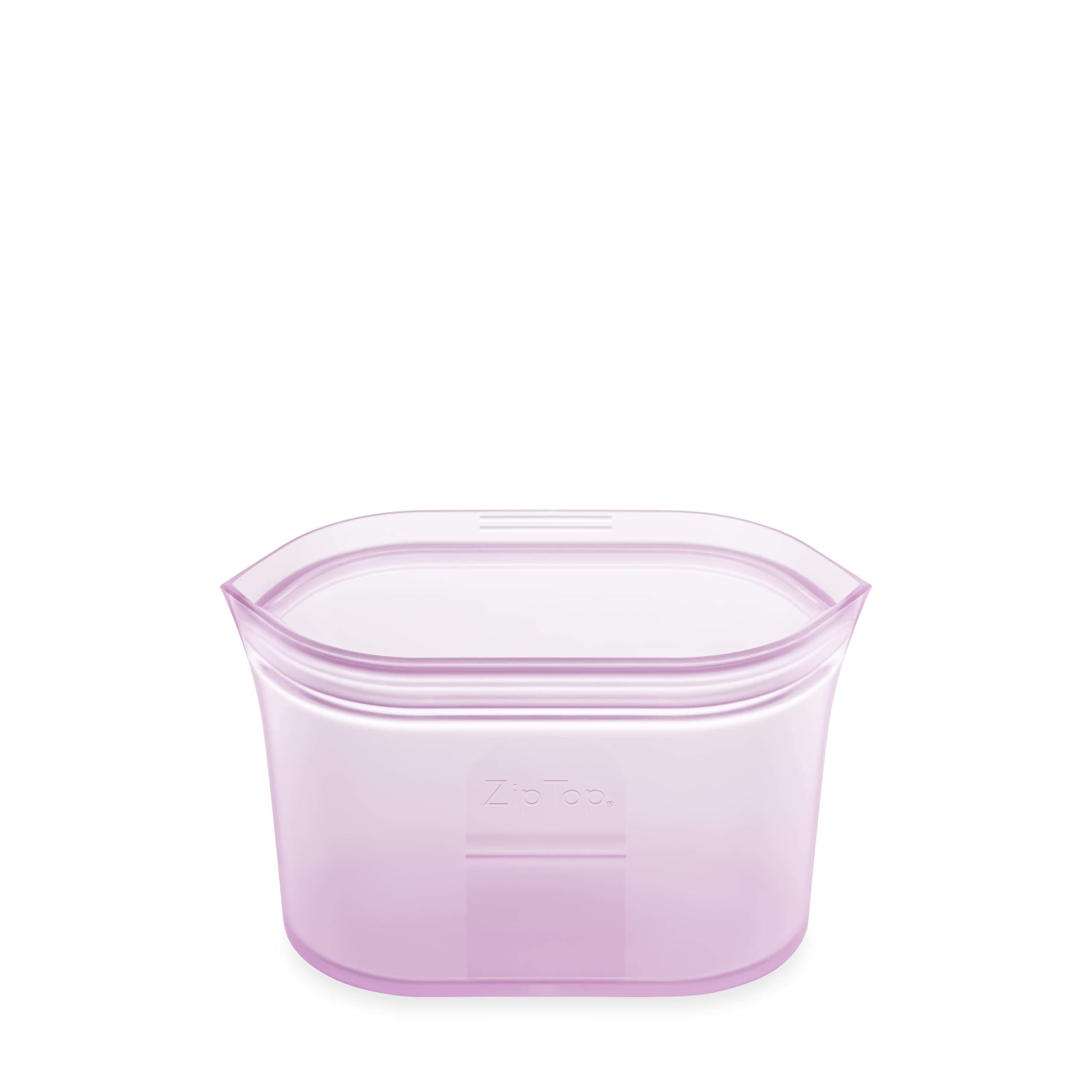 Zip Top Reusable Food Storage Containers Full Set of 8 Lavender – Platinum Silicone Cups, Dishes & Bags – Microwave, Dishwasher & Freezer Safe – Made in USA, BPA-Free