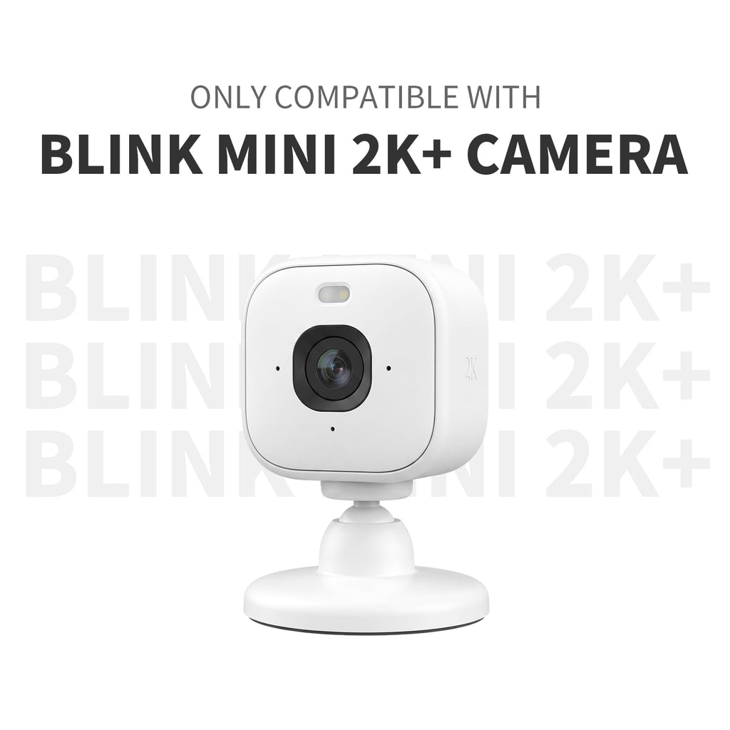 Blink Mini 2 Camera Adhesive Wall Mount Bracket, Strong Adhesive Durable Camera Mount Stand for Blink Mini Indoor Camera, No Drill, No Screws, Decorate Damage-Free, Easy to Install (2 Pack)