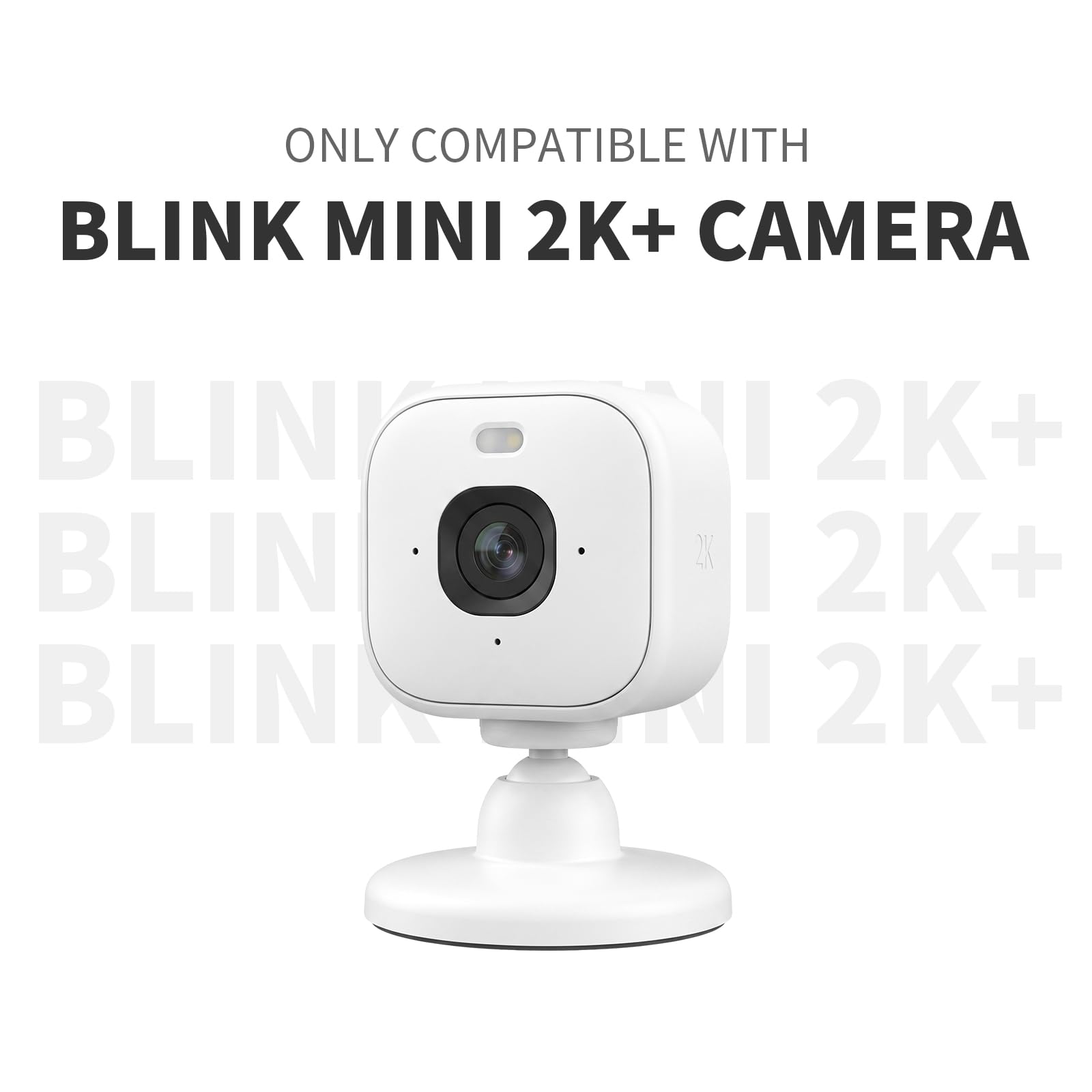 Blink Mini 2 Camera Adhesive Wall Mount Bracket, Strong Adhesive Durable Camera Mount Stand for Blink Mini Indoor Camera, No Drill, No Screws, Decorate Damage-Free, Easy to Install (2 Pack)