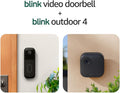Blink Video Doorbell + Outdoor 4 – Wireless smart security cameras, head-to-toe HD view, two-year battery life. Sync Module Core included – 1 camera system + Video Doorbell
