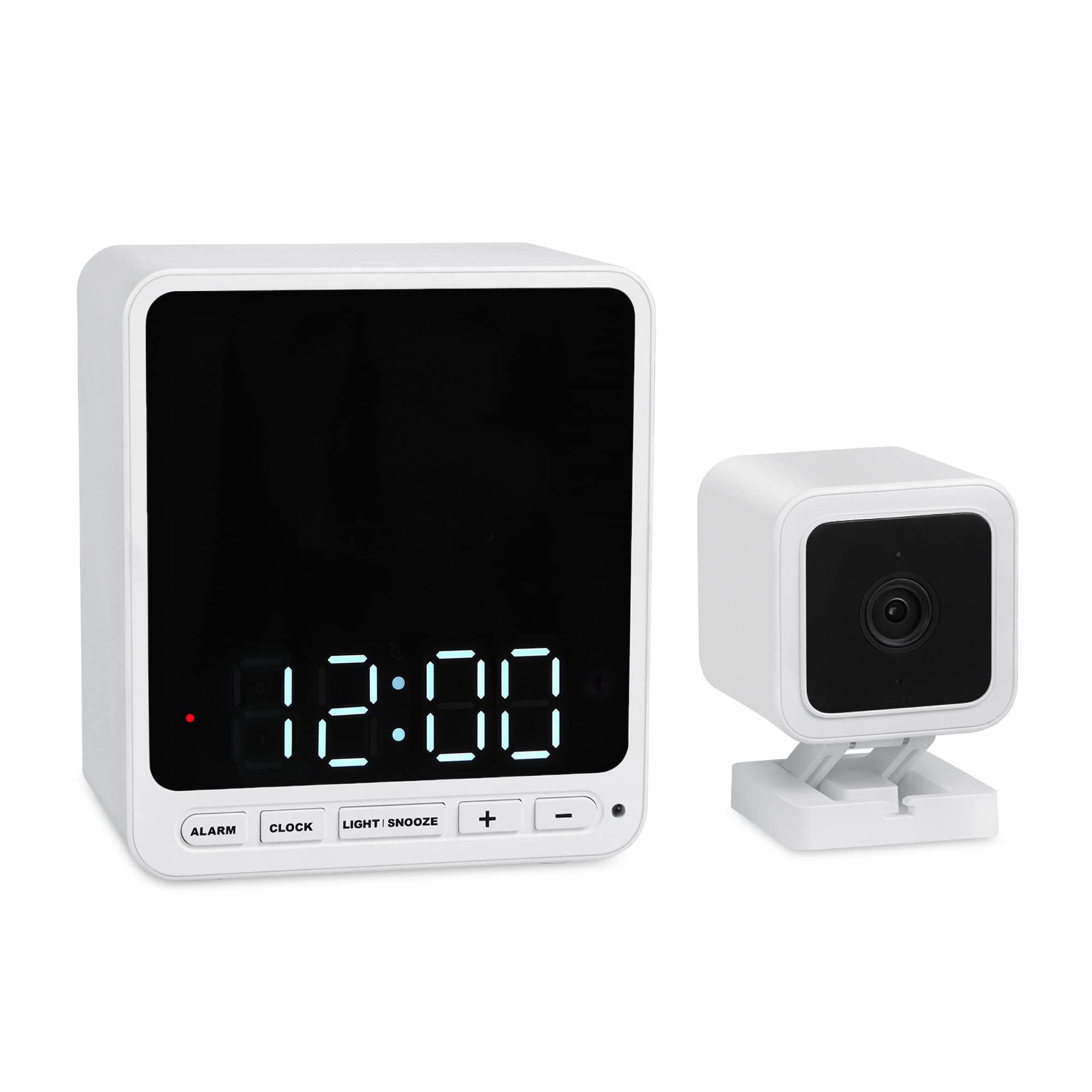 Wasserstein Alarm Clock Case for Blink Mini - Black Version - Discreet Cover for Low-Key Camera Placement - NOT Compatible with Blink Mini 2 (White Version) - Camera NOT Included
