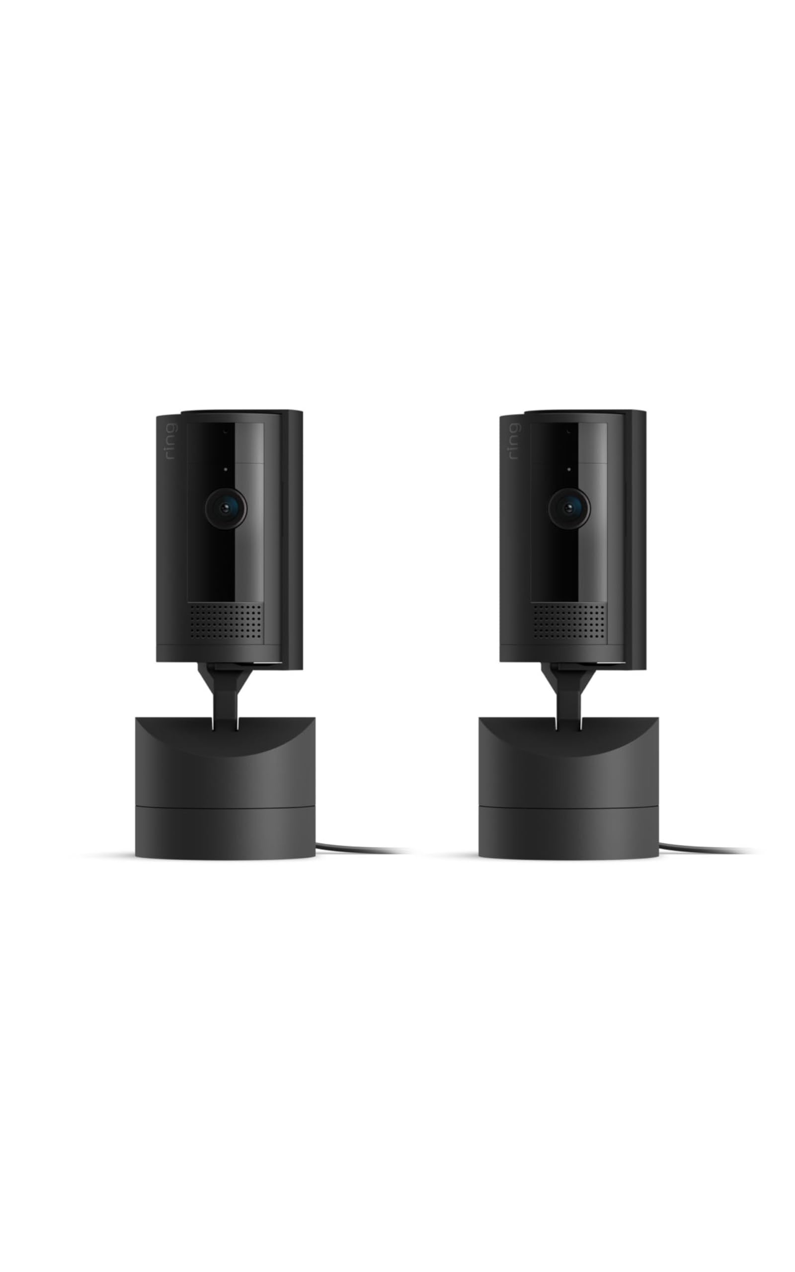 Ring Pan-Tilt Indoor Cam (newest model), See all around your home or business with 360° pan coverage, HD video, plus Two-Way Talk, White