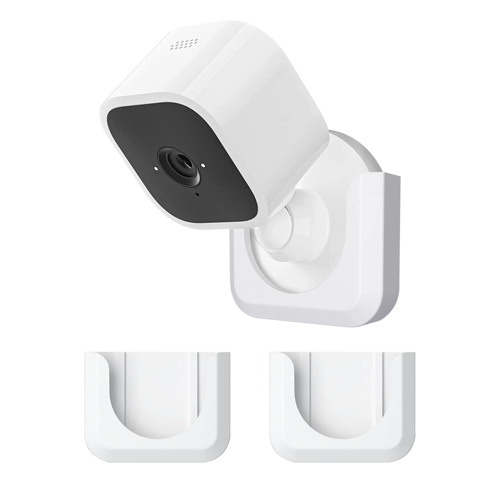 Blink Mini 2 Camera Adhesive Wall Mount Bracket, Strong Adhesive Durable Camera Mount Stand for Blink Mini Indoor Camera, No Drill, No Screws, Decorate Damage-Free, Easy to Install (2 Pack)