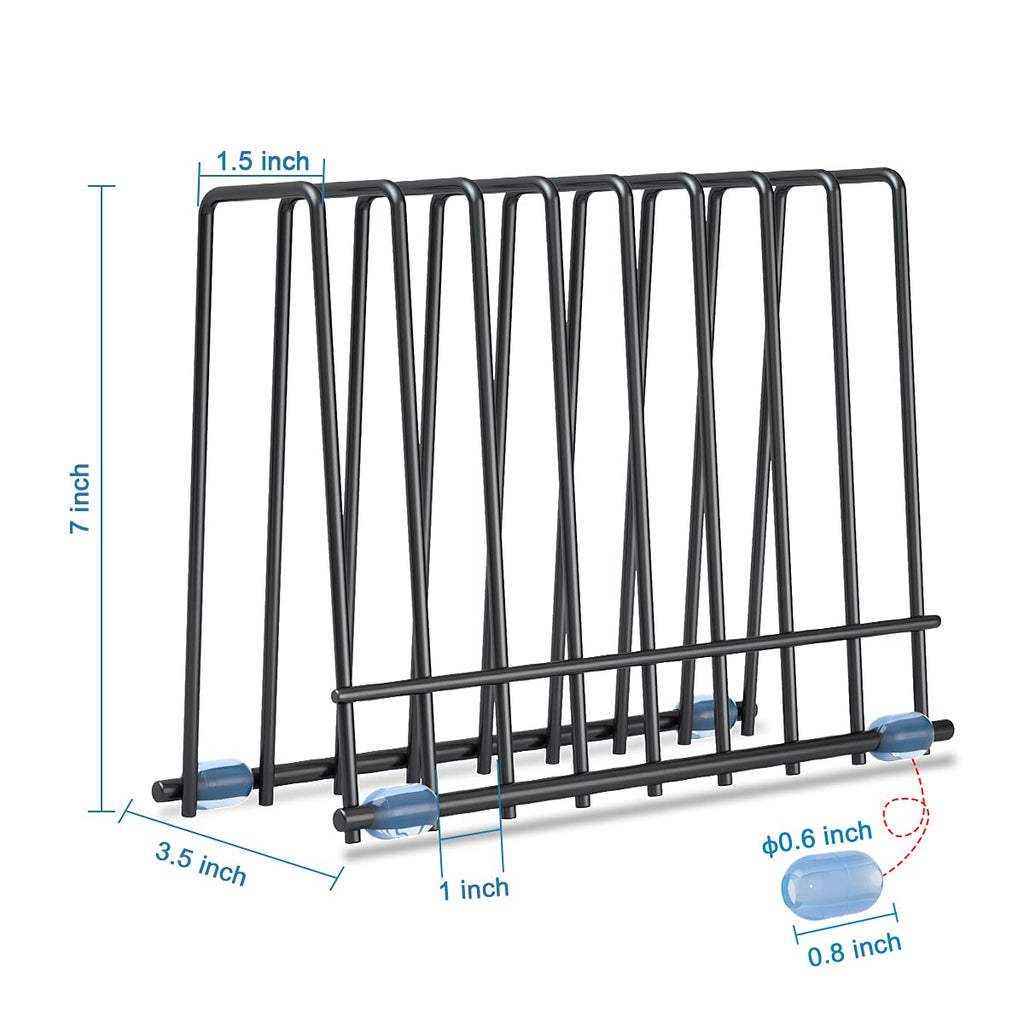 Reusable Storage Bags Rack, Drying Rack for Storage Bags, Stainless Stand for Reusable Freezer Containers & Vacuum Sealer Bags , File Organizer Desktop Storage, Kitchen Storage & Organization (Silver)