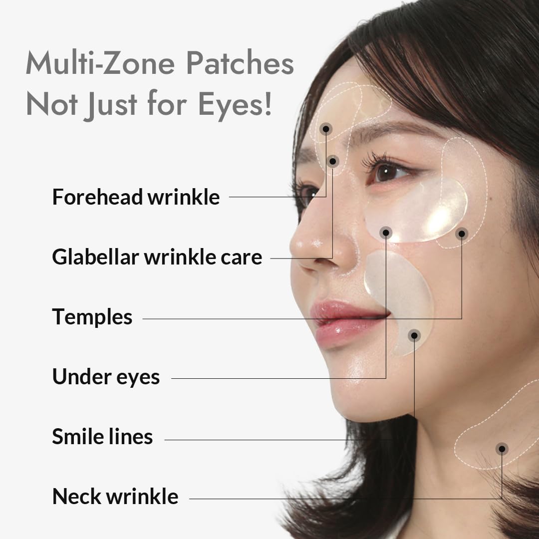 MIZON Under Eye Patches for Puffy Eyes & Dark Circles, 24K Gold & Snail Mucin, 60 Pcs – Anti-Wrinkle Collagen & Peptide Formula – Moisturizing Korean Eye Mask for Elasticity