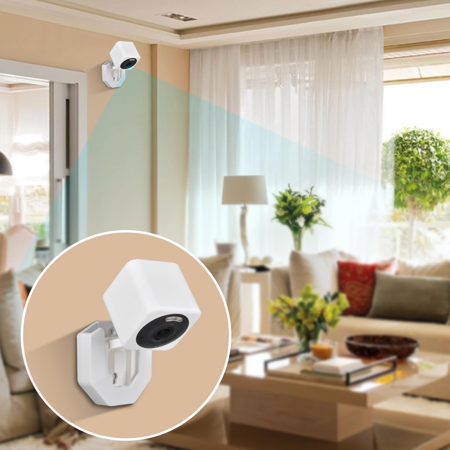 StartVision 3 Pack Blink Camera Wall Mount for Blink Outdoor 2K+ / Outdoor 4 /Mini 2K+/ Mini 2 / Mini/Blink Indoor Camera, No Drill No Screws Adhesive Wall Mount (Black)