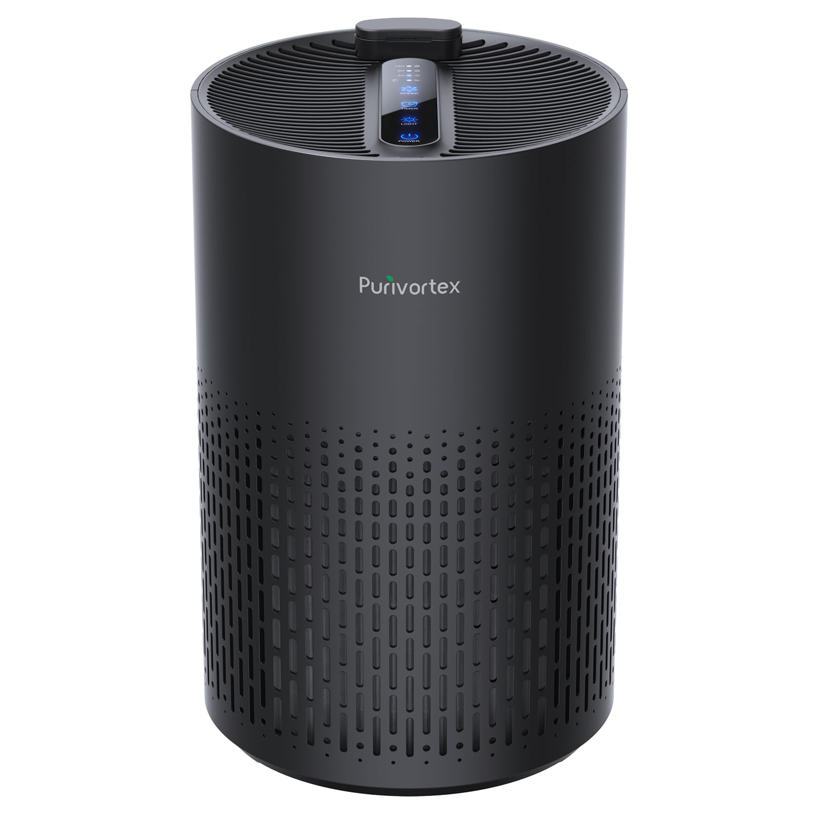 Purivortex Air Purifiers for Home, Quiet HEPA Air Filter for Pollen, Smoke, Dust, Pet Dander, Odor, Hair, Covers Up to 880 Sq Ft (Model: PX500 Black with Fragrance Sponge)