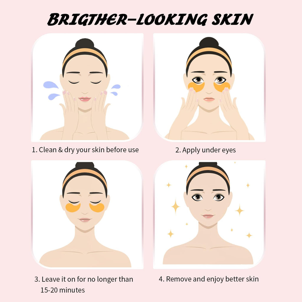 Onespring Eye Masks, Under Eye Patches for Puffiness, Retinol Collagen Eye Gel Pads, Reduce Wrinkles, Eye Bags & Dark circles - Face Mask Skincare, Anti Aging & Moisturizer, 24 Pairs