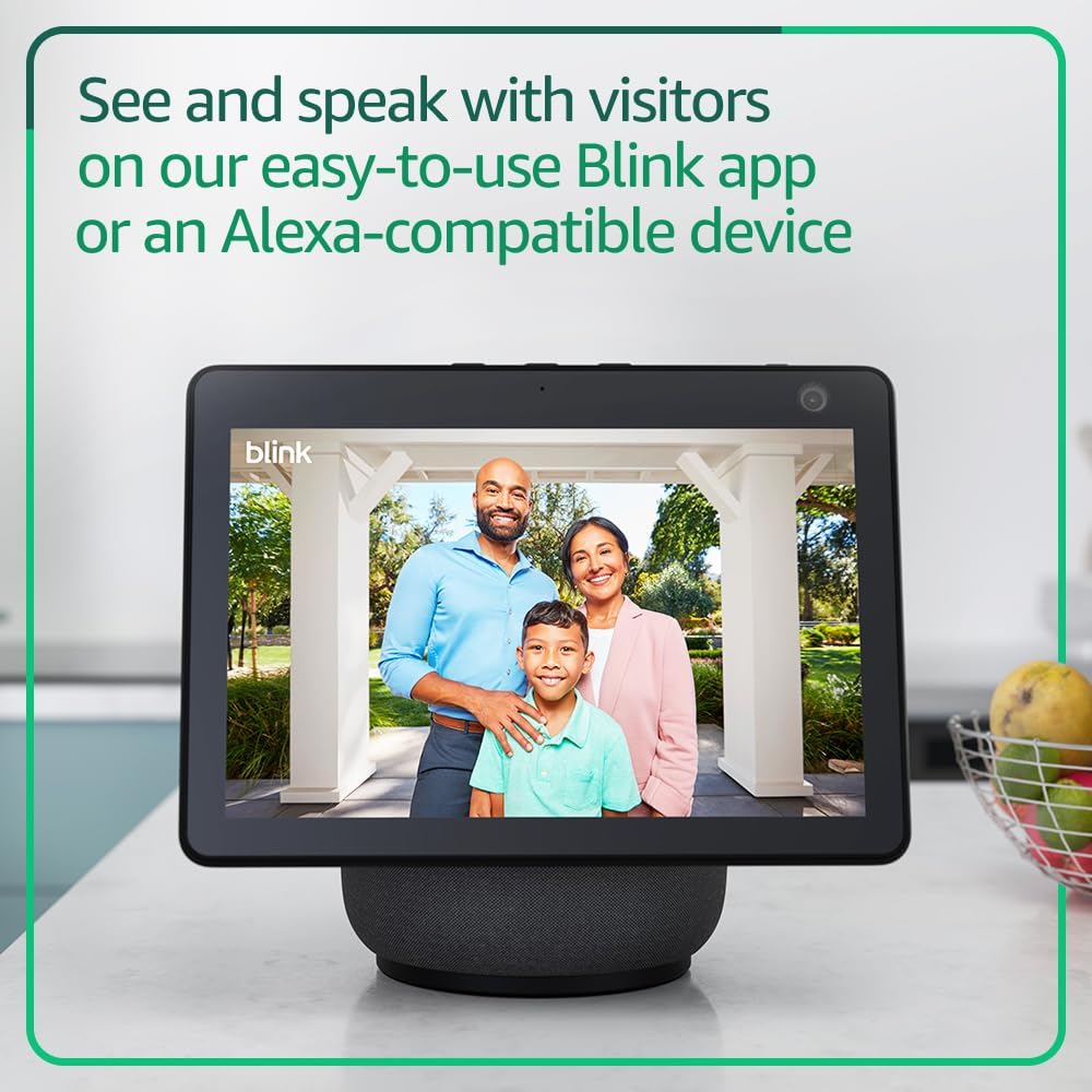 Blink Video Doorbell + Outdoor 4 – Wireless smart security cameras, head-to-toe HD view, two-year battery life. Sync Module Core included – 2 camera system + Video Doorbell