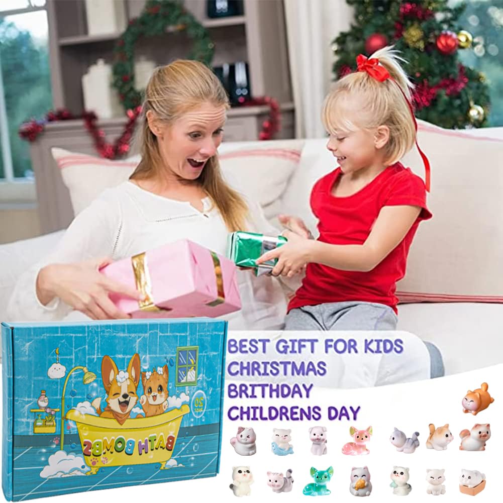 Bath Bombs for Kids with Surprise Inside for Girls Boys Toddlers, 20 Pack Organic Kids Bath Bombs with Puppy Dolls Inside, Kids Safe Handmade Bubble Bath Fizzies, Ideal Birthday Christmas Gift Set