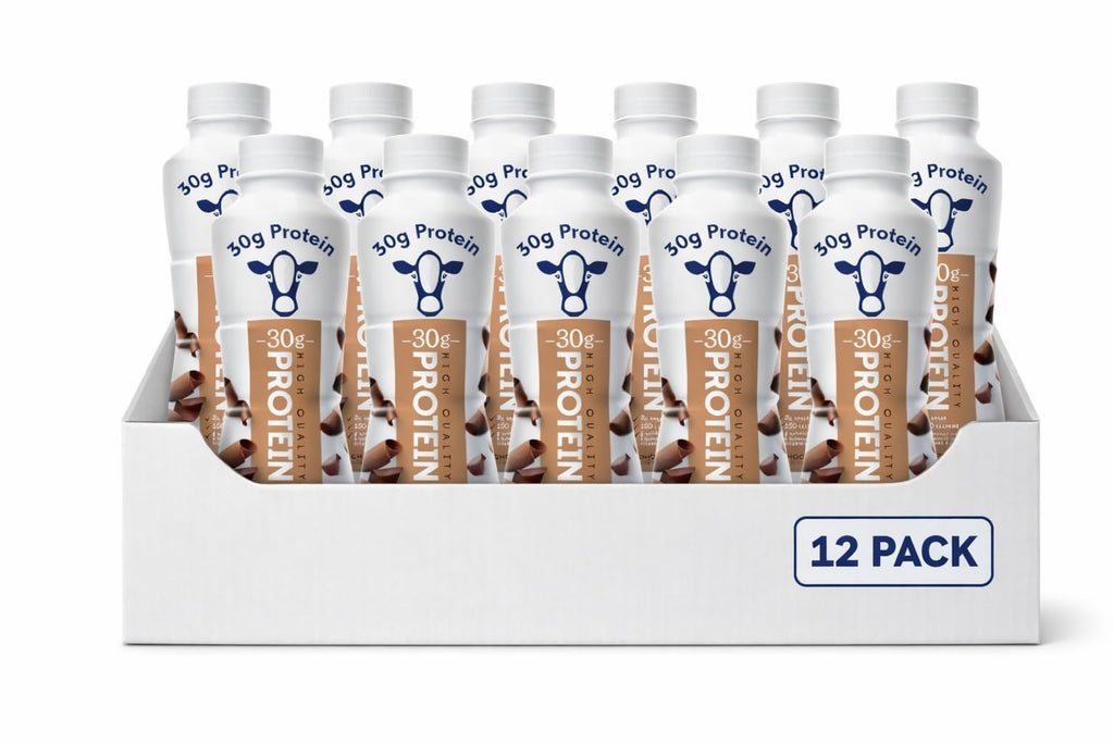 High Protein Chocolate Nutrition Shake - 30g Protein Per Botle |12 Pack (11.5 Fl Oz) Only 2g Sugar &150 Calories| Enriched With 8 Naturally Occouring Vitamins &Minerals | Ready-to-Drink Meal Replacement BY MAJUU CONNECT