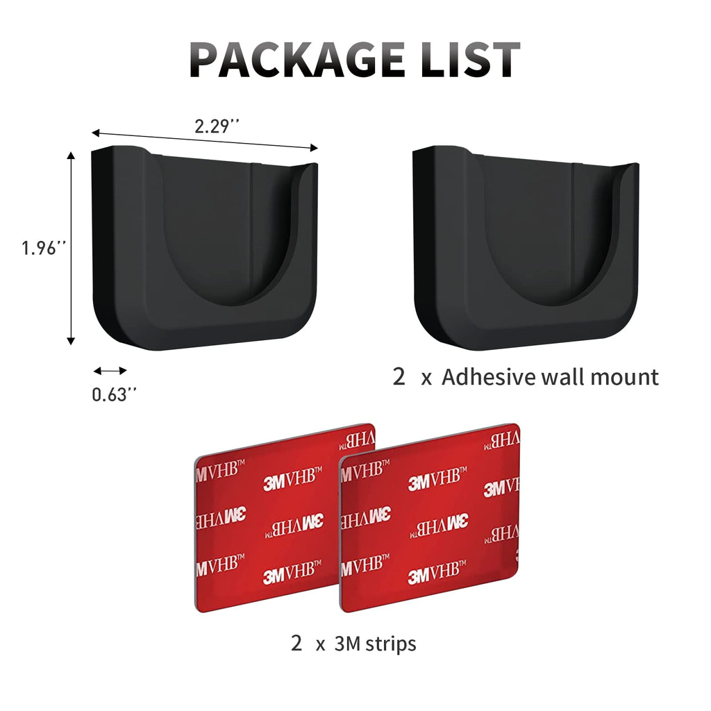 Blink Mini 2 Camera Adhesive Wall Mount Bracket, Strong Adhesive Durable Camera Mount Stand for Blink Mini Indoor Camera, No Drill, No Screws, Decorate Damage-Free, Easy to Install (2 Pack)
