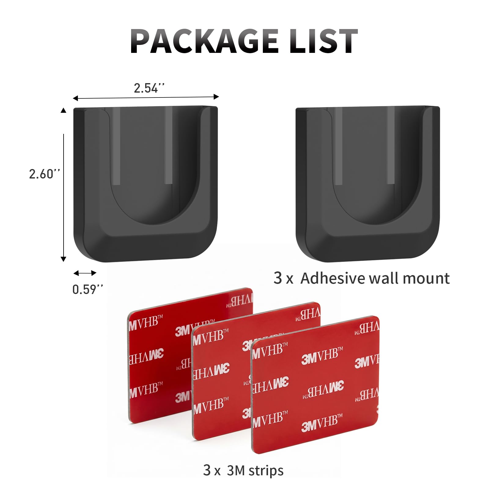 Blink Mini 2 Camera Adhesive Wall Mount Bracket, Strong Adhesive Durable Camera Mount Stand for Blink Mini Indoor Camera, No Drill, No Screws, Decorate Damage-Free, Easy to Install (2 Pack)