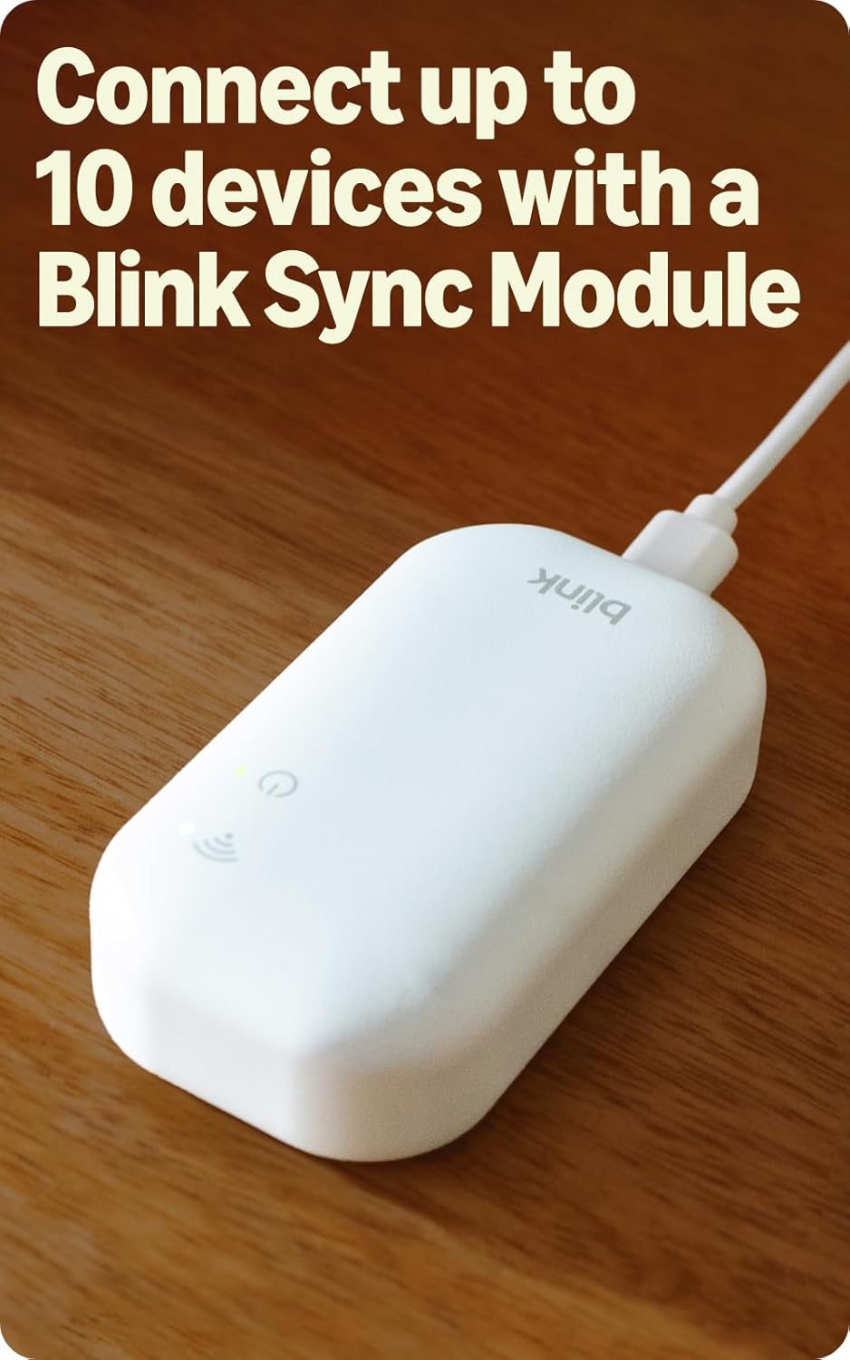 Blink Outdoor 2K+ (newest model) with 1-Year Plus plan — 2K video resolution, Color Vision in low light, and noise cancellation. Sync Module included — 5 camera system (Black)