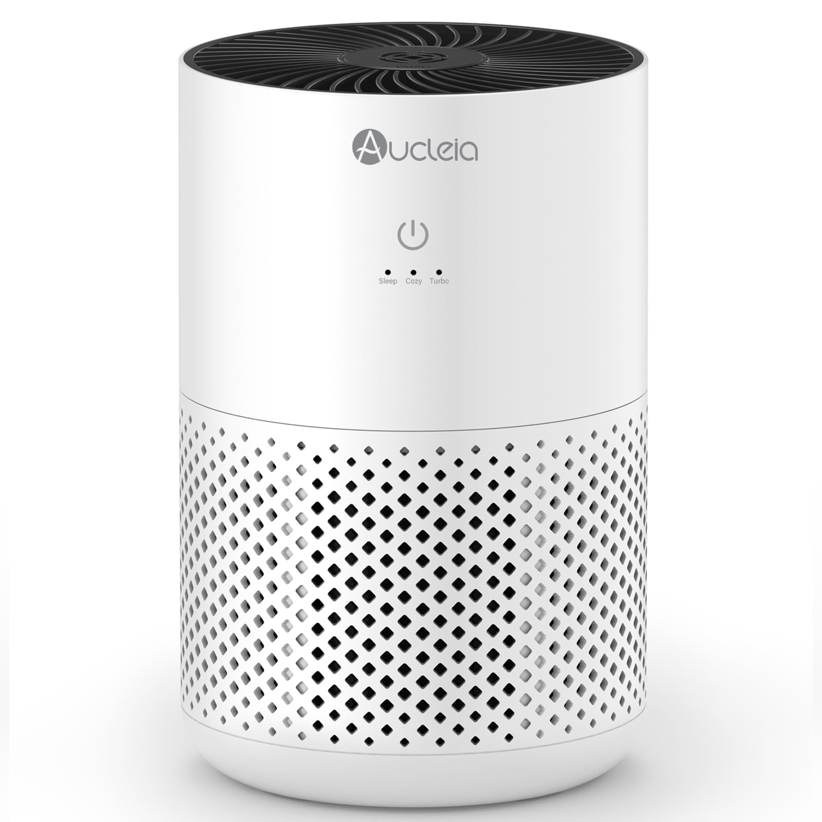 Aucleia Air Purifiers for Bedroom Home with H13 True HEPA Filter, 20dB Quiet Air Cleaner for Pets Hair Dander Odor, Smoke Dust Pollen, Aromatherapy Function, White