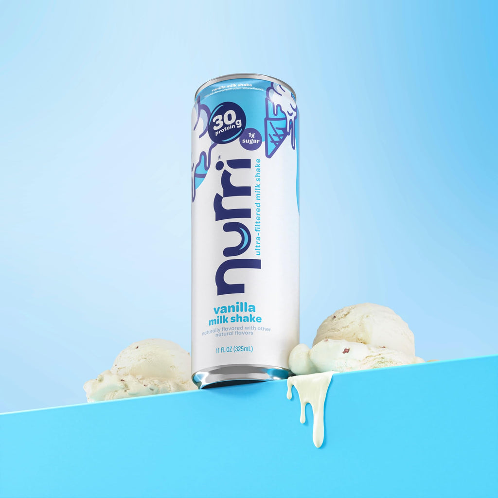 Nurri - 30g Protein Ultra Filtered Milk Shake – Mocha- with Caffeine for Energy, Lactose Free, Low Sugar, 150 Calories, 10 Vitamins and Minerals - 11 fl oz, 10 Cans