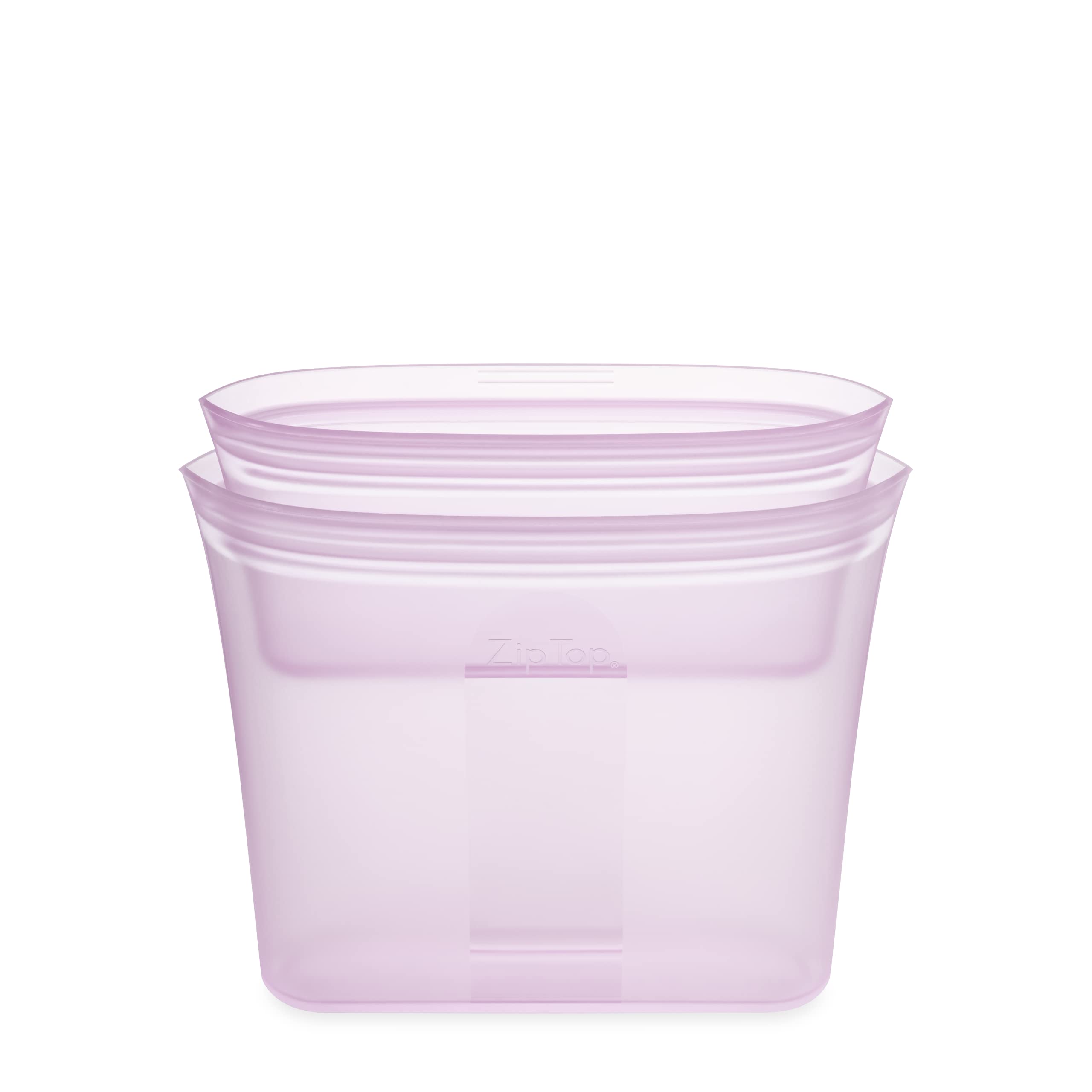 Zip Top Reusable Food Storage Containers Full Set of 8 Lavender – Platinum Silicone Cups, Dishes & Bags – Microwave, Dishwasher & Freezer Safe – Made in USA, BPA-Free