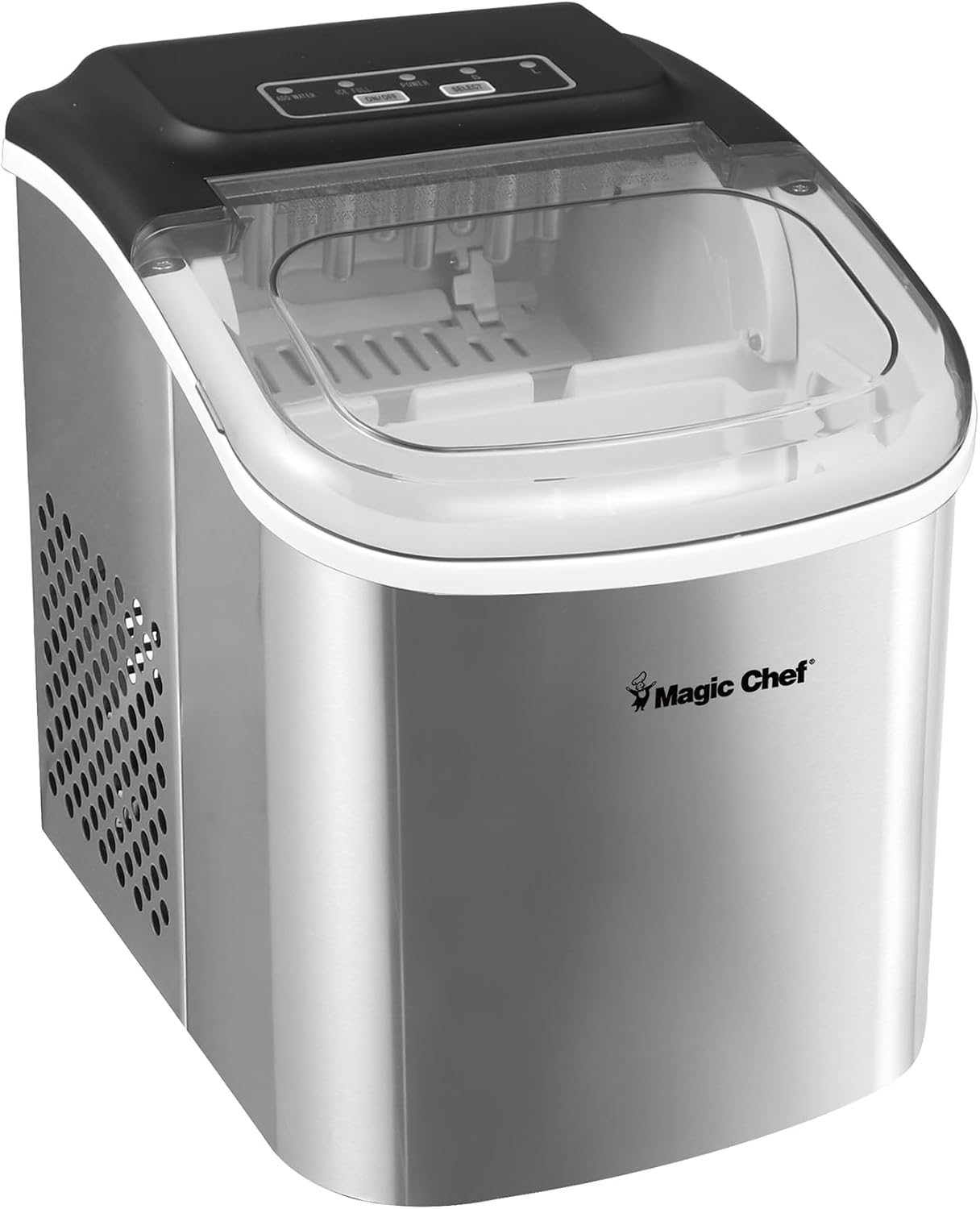 27 lb. Portable Countertop Ice Maker in Stainless