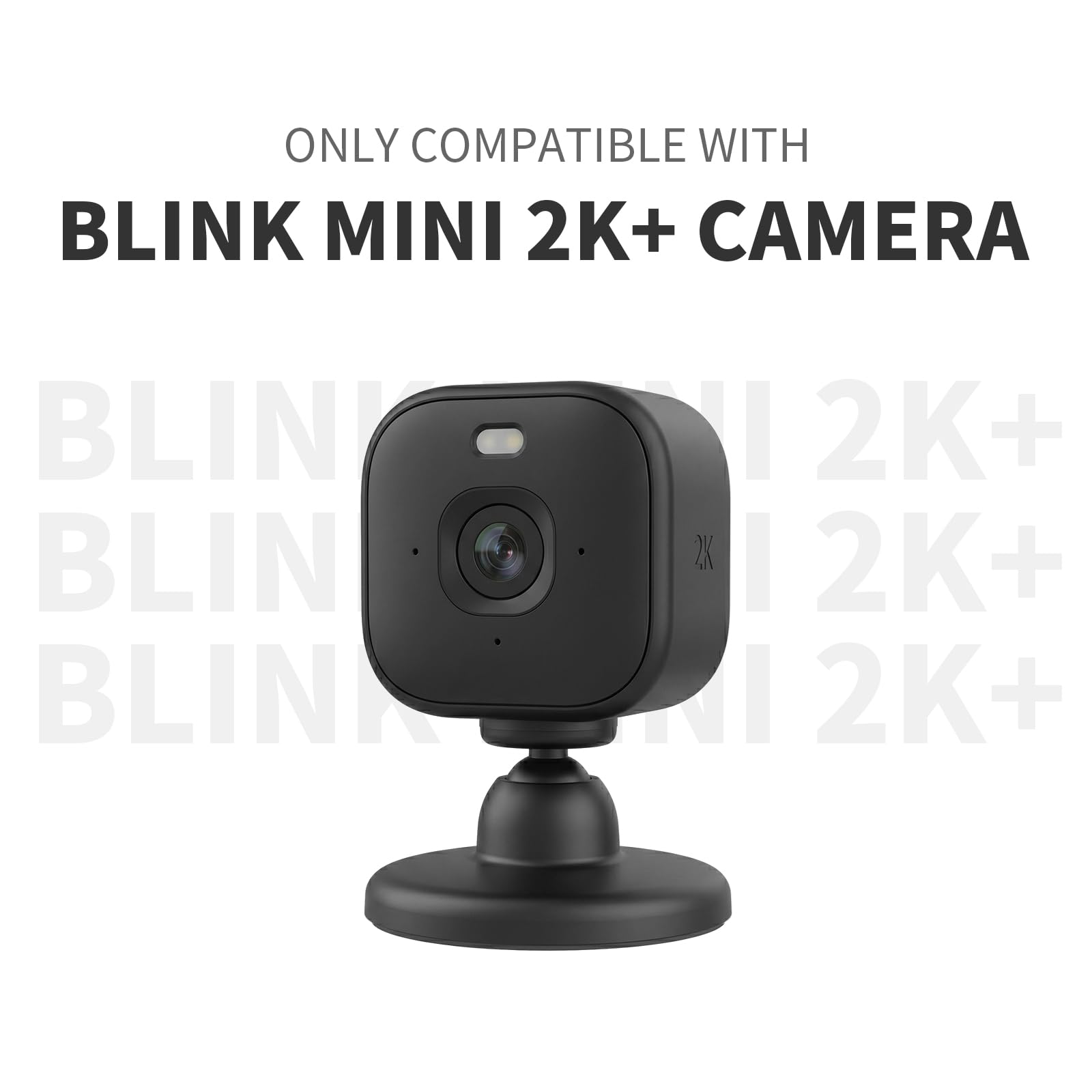 Blink Mini 2 Camera Adhesive Wall Mount Bracket, Strong Adhesive Durable Camera Mount Stand for Blink Mini Indoor Camera, No Drill, No Screws, Decorate Damage-Free, Easy to Install (2 Pack)