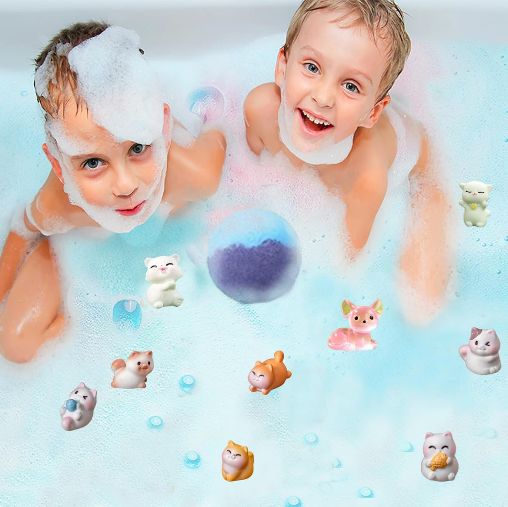 Bath Bombs for Kids with Surprise Inside for Girls Boys Toddlers, 20 Pack Organic Kids Bath Bombs with Puppy Dolls Inside, Kids Safe Handmade Bubble Bath Fizzies, Ideal Birthday Christmas Gift Set