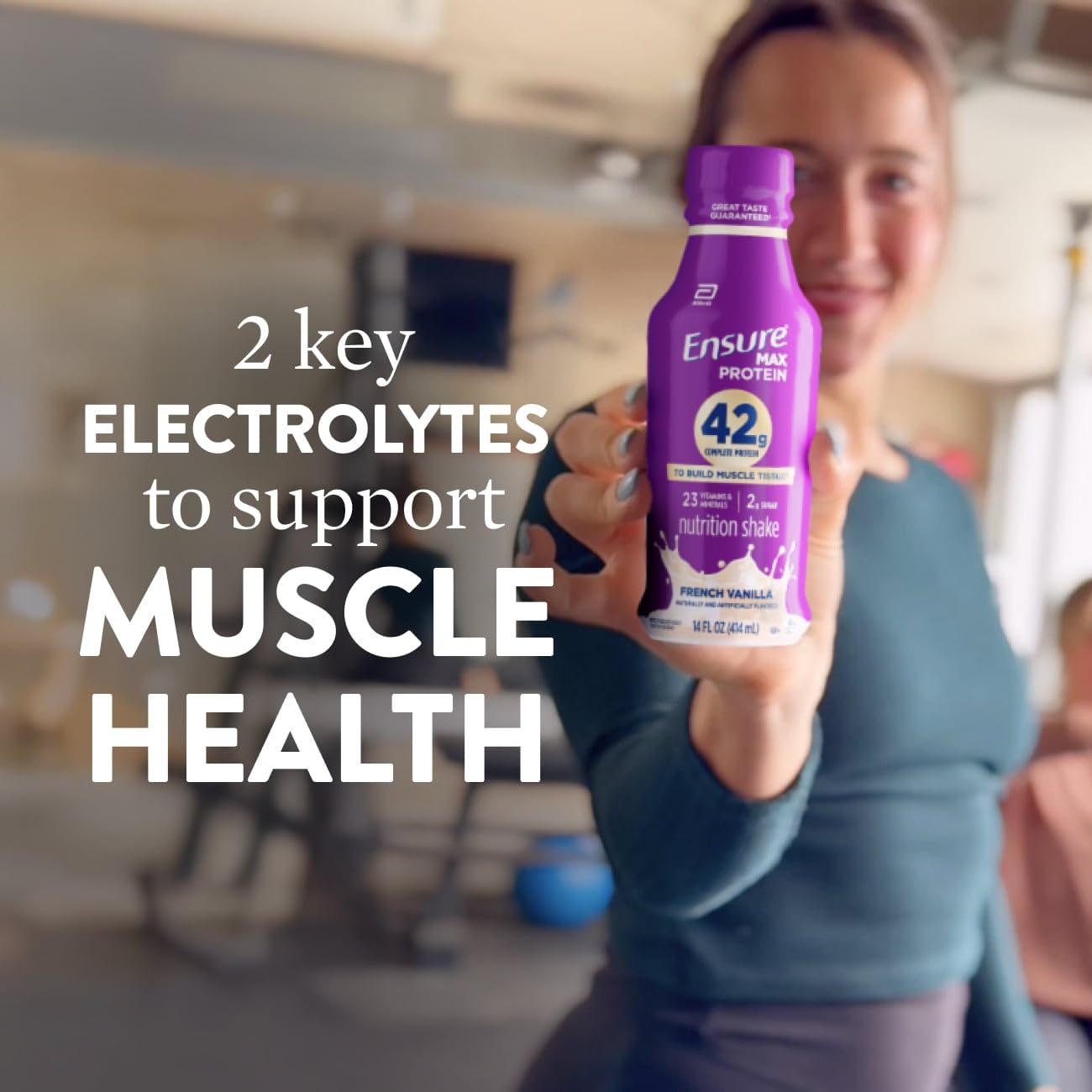 Ensure Max Protein Shake | 42g Complete Protein | French Vanilla | Ready to Drink | High Protein | 23 Vitamins & Minerals | 2g Sugar | 14 fl oz, 12 Pack