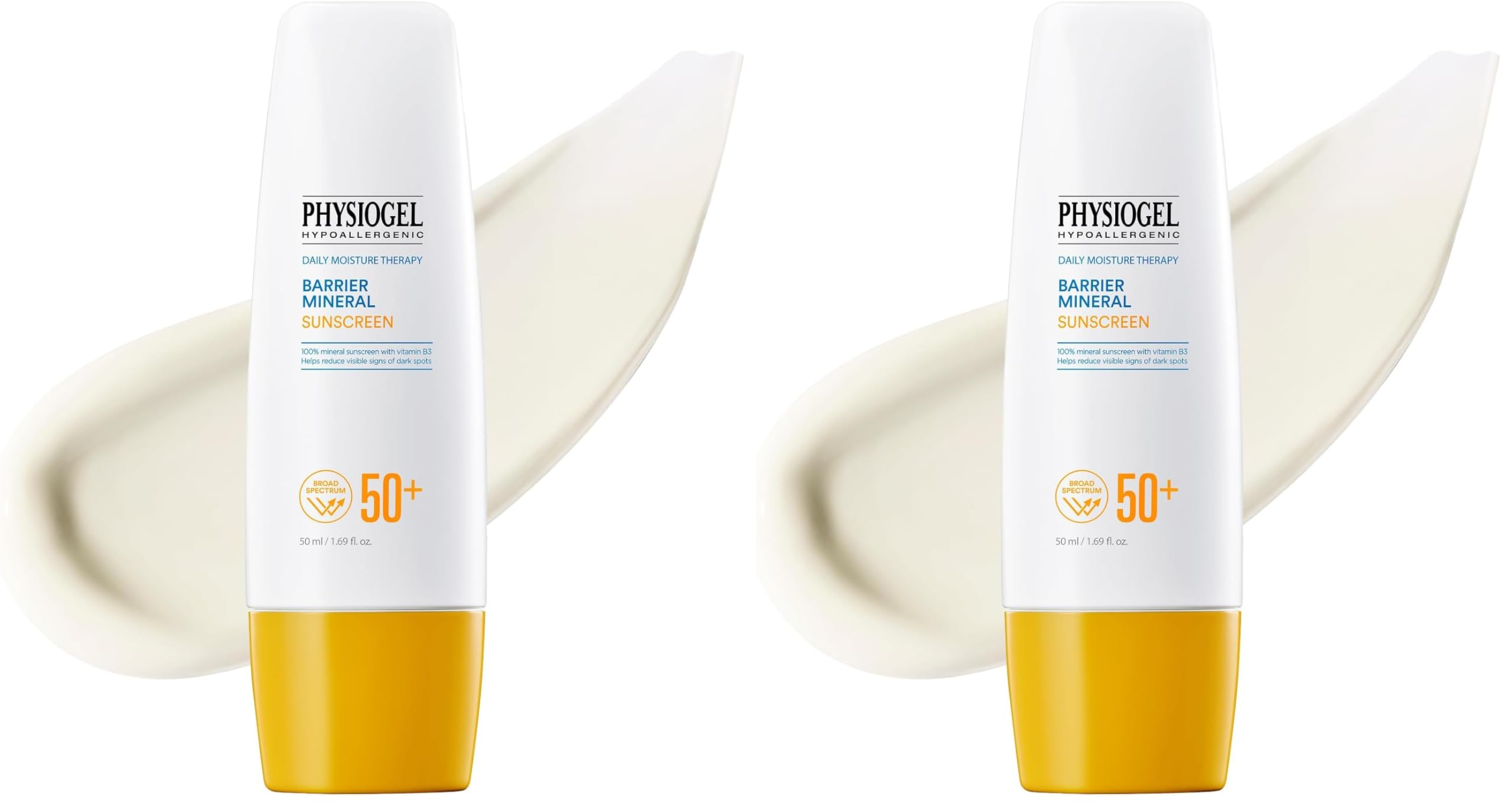 Physiogel Lightweight Moisture Korean Sunscreen, Broad Spectrum SPF 50+, Water Resistant & Safe for Sensitve Skin, Reef Friendly, Paraben-Free, Dermatologically Tested, Korean Skin Care.
