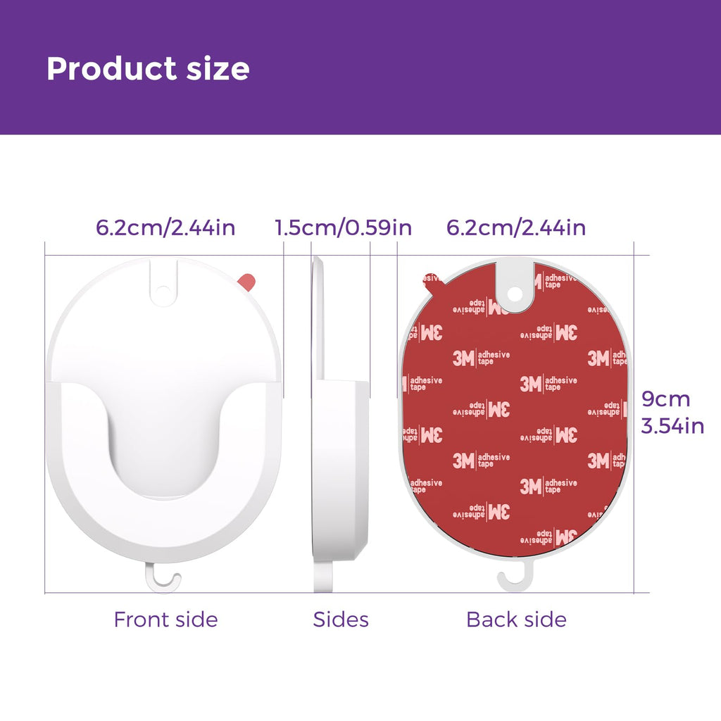No Drill Ring Indoor Cam Adhesive Wall Mount Bracket, Strong Durable Adhesive Camera Mount Stand for Ring Indoor Cam(1st Gen and 2nd Gen) Blink Camera Mount, 2 Pack Mount Bracket
