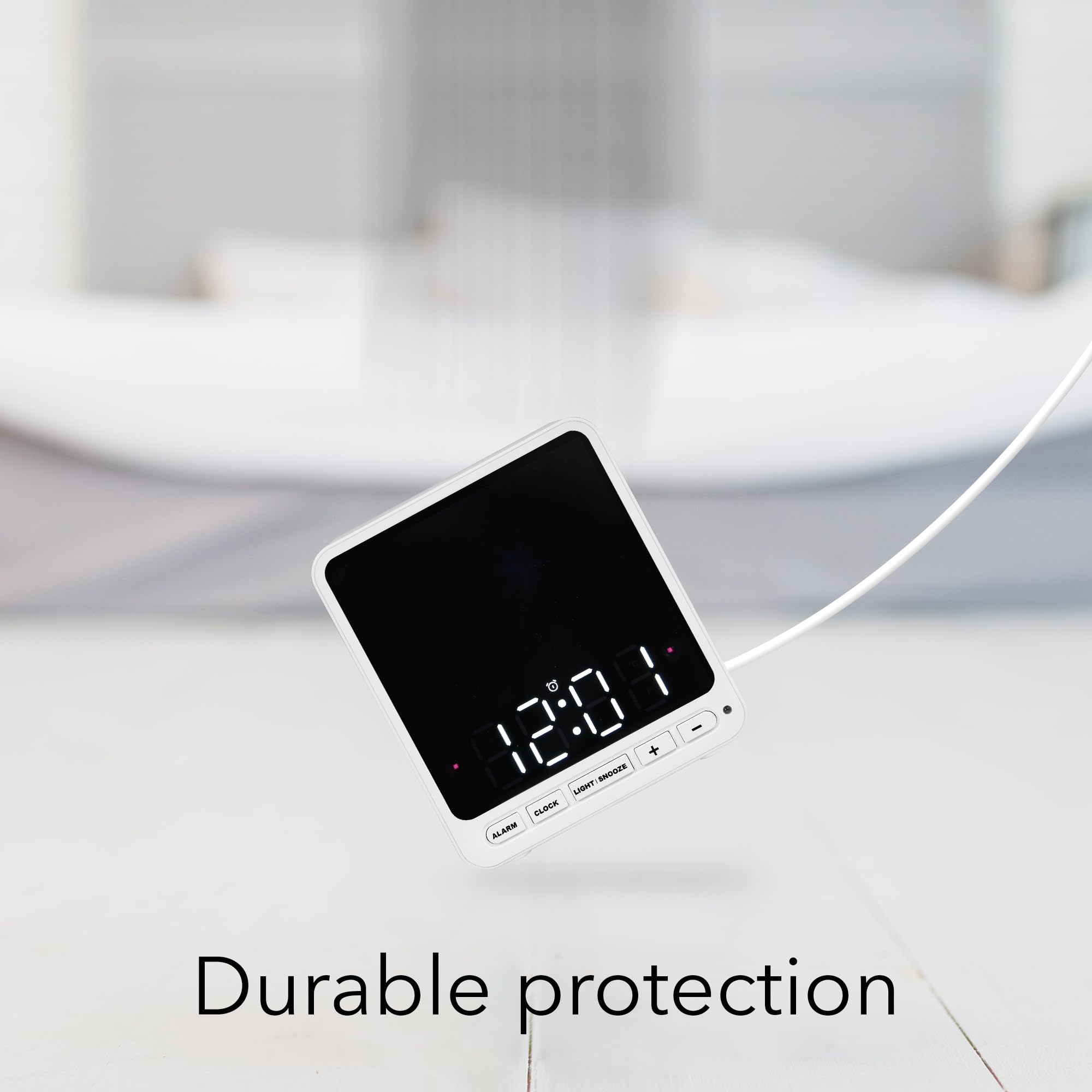 Wasserstein Alarm Clock Case for Blink Mini - Black Version - Discreet Cover for Low-Key Camera Placement - NOT Compatible with Blink Mini 2 (White Version) - Camera NOT Included