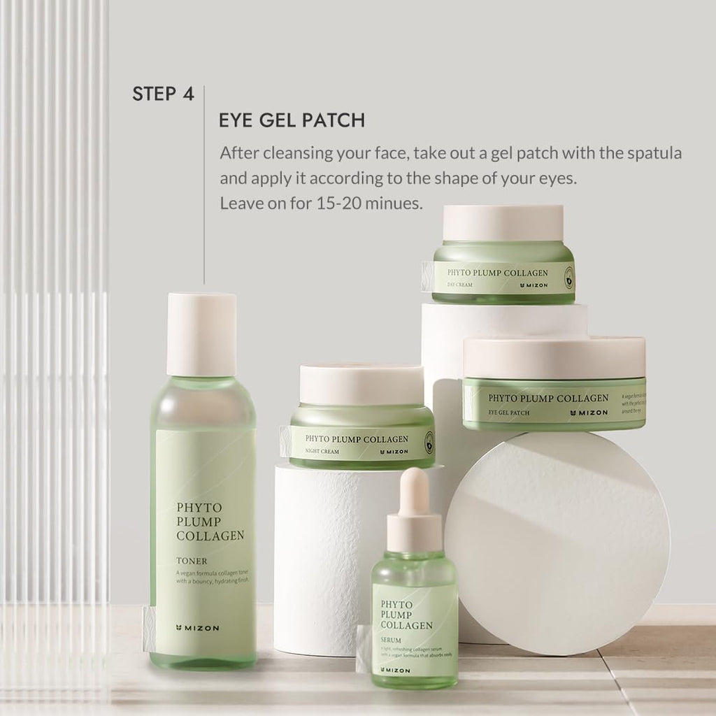 MIZON Under Eye Patches for Puffy Eyes & Dark Circles, 24K Gold & Snail Mucin, 60 Pcs – Anti-Wrinkle Collagen & Peptide Formula – Moisturizing Korean Eye Mask for Elasticity