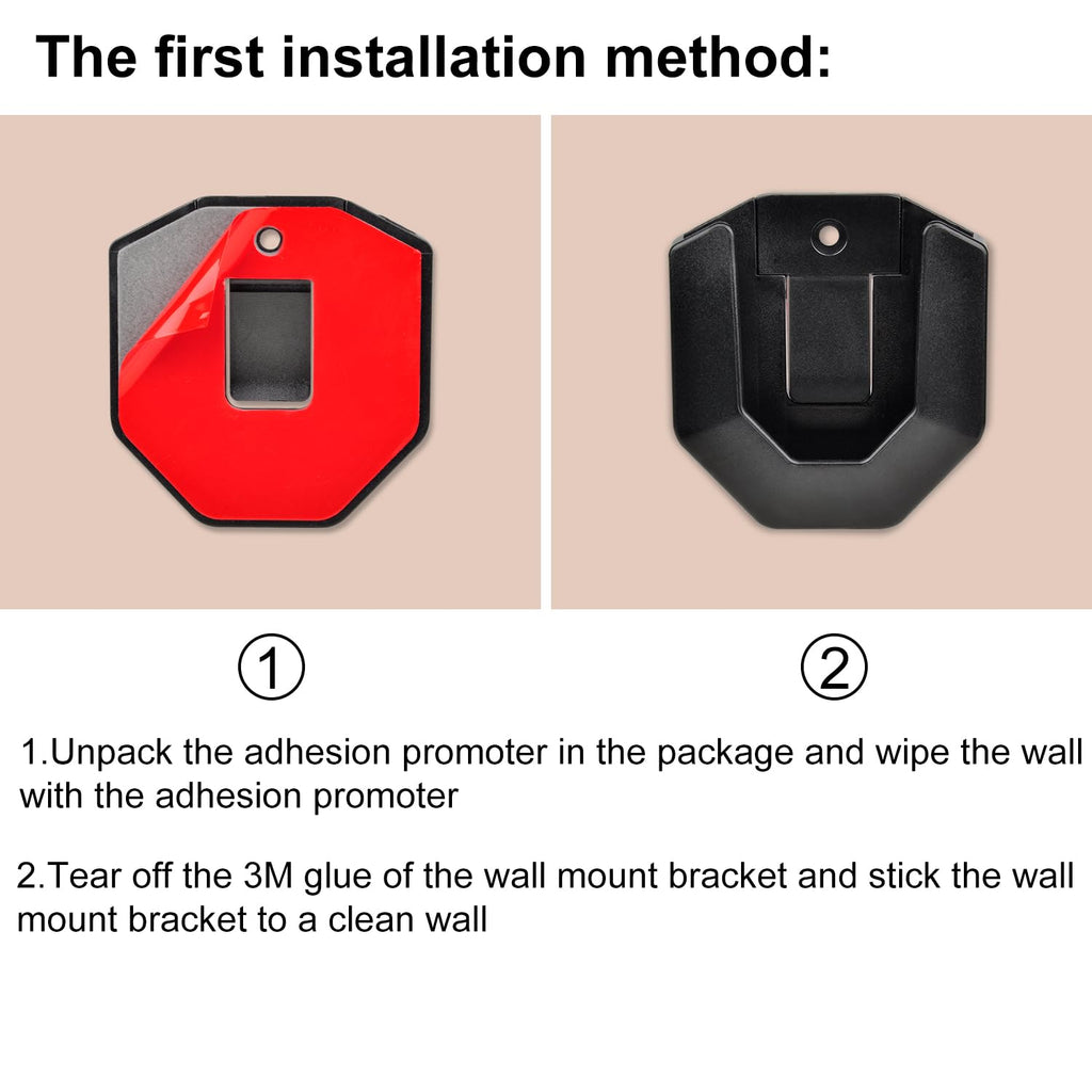 StartVision 3 Pack Blink Camera Wall Mount for Blink Outdoor 2K+ / Outdoor 4 /Mini 2K+/ Mini 2 / Mini/Blink Indoor Camera, No Drill No Screws Adhesive Wall Mount (Black)