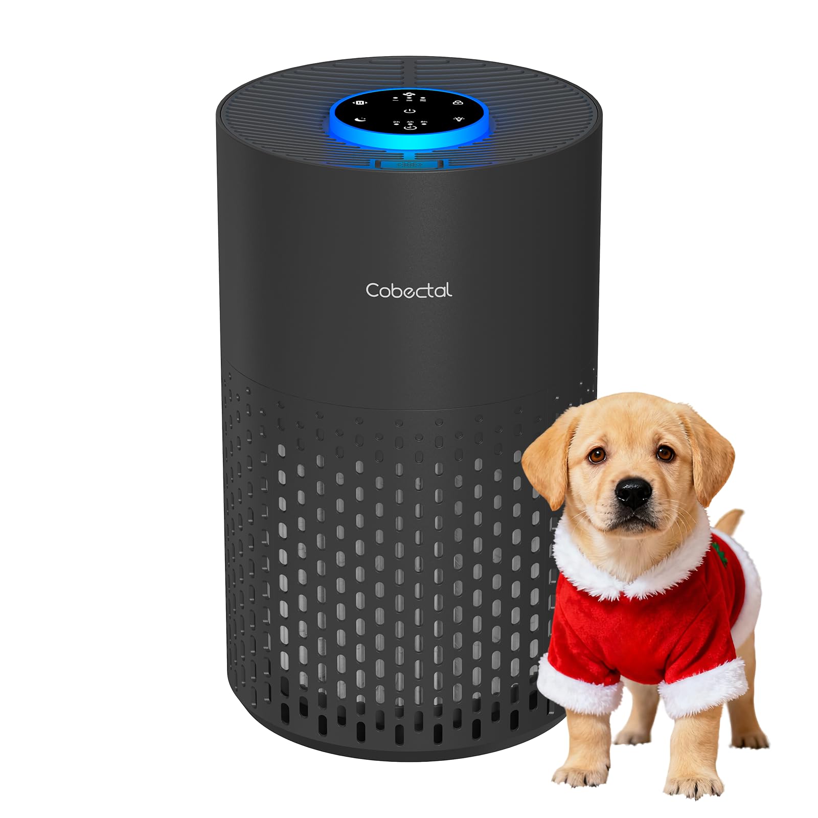 Air Purifiers for Bedroom Home, Cobectal Air Cleaner with HEPA 3-in-1 Filter for Room up to 1050 ft², Aroma Function, Sleep Mode, Portable Air Purifiers for Office, Dorm, RVs, White