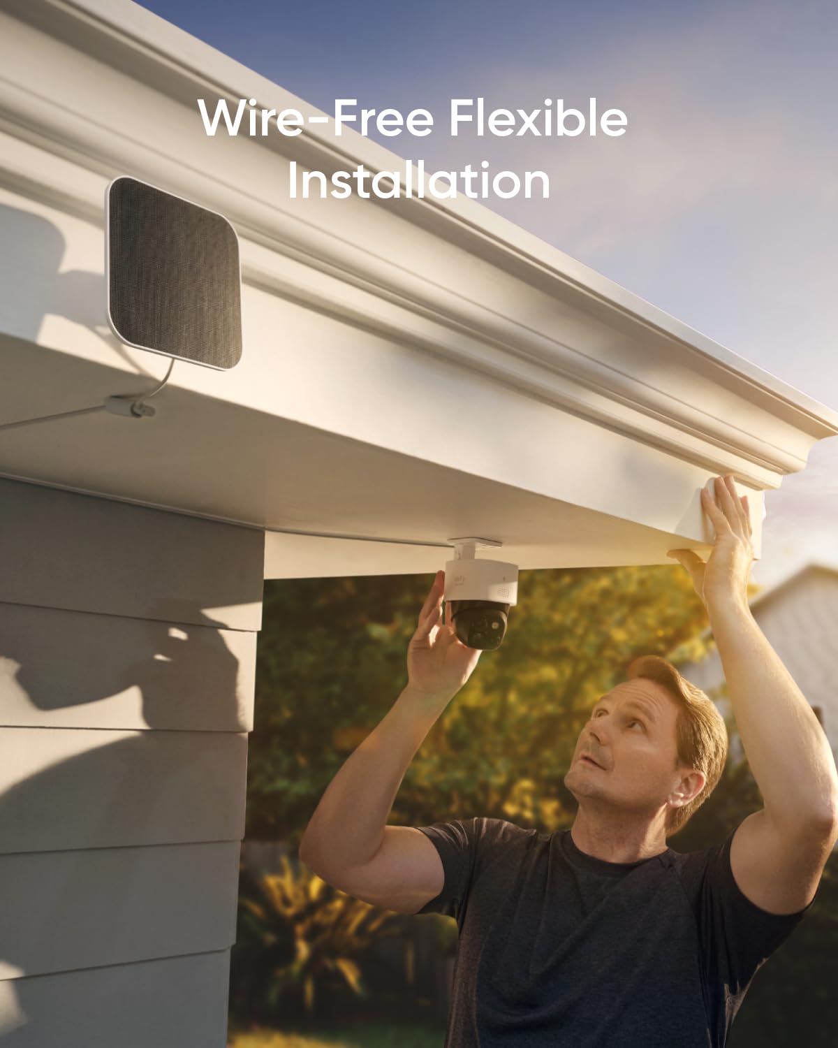 eufy Security 3K Dual Camera, SoloCam S340, Solar Security Cameras Wireless Outdoor, Cameras for Home Security, 360°Coverage, Pan & Tilt, No Blind Spots, No Monthly Fee, Built-in 8GB