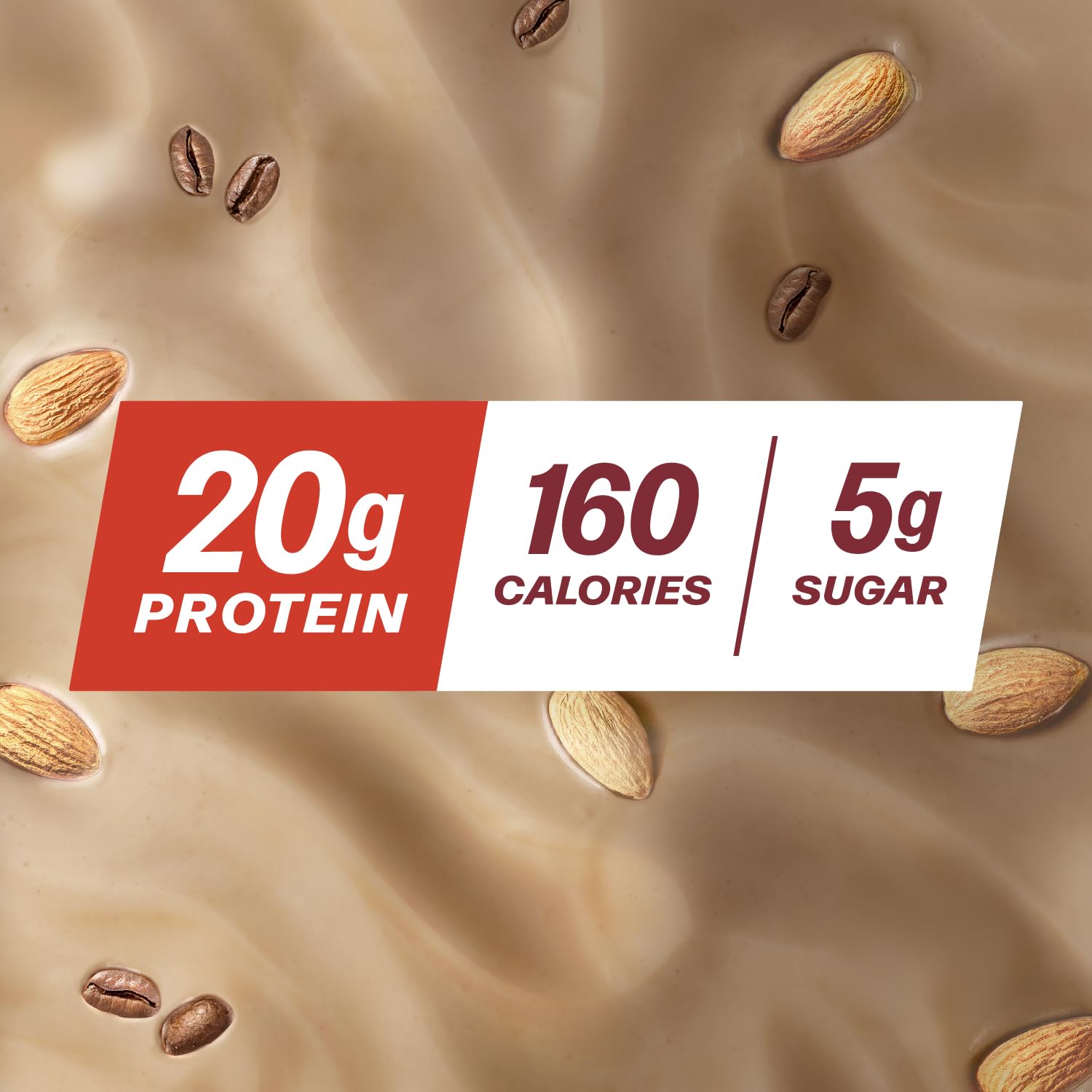 Premier Protein Non-Dairy Plant Based Almondmilk Protein Shake, Coffee with Caffeine for Energy – 20g Protein, 5g Sugar, 11 fl oz, 4 Pack