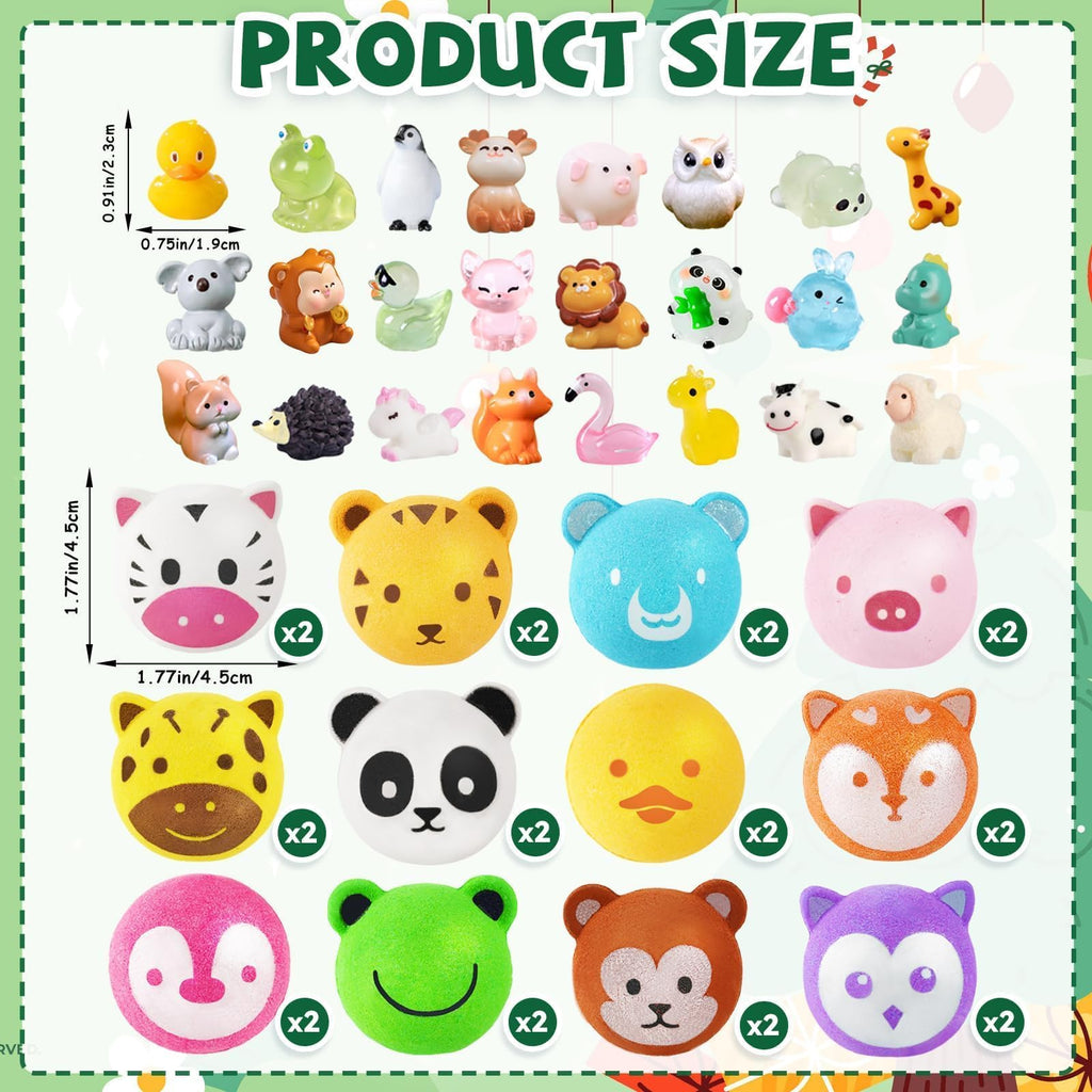 Bath Bombs for Kids with Surprise Toys Inside, 12 Pcs Bubble Bath Fizzy Balls with 12 Animal Shapes, Natural Bath Bombs Birthday Christmas Gift Set for Kids Girls Boys Toddlers