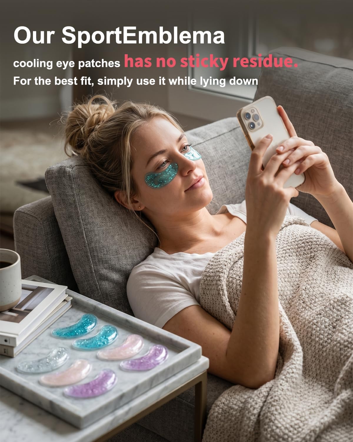 Reusable Under Eye Patches - 8PCS Hot & Cold Gel Eye Pads/Ice Pack for Puffy Eyes, Dark Circles & Eye Bags | Cooling Sleep Mask & Soothing Compress