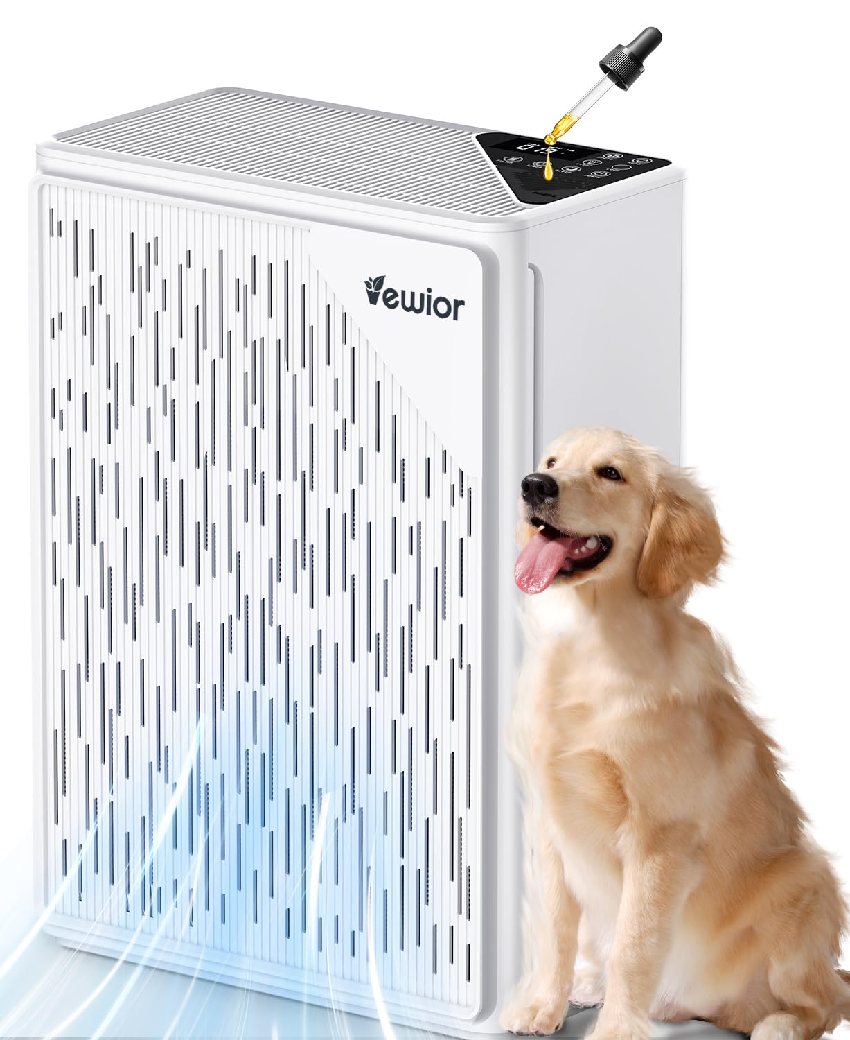 VEWIOR Air Purifiers For Home Large Room Up To 2200 sqft H13 HEPA Air Purifiers Filter With Fragrance Sponge Timer Washable Filter Cover,15 DB Quiet Air Cleaner For Pets Dander Smell Smoke Pollen