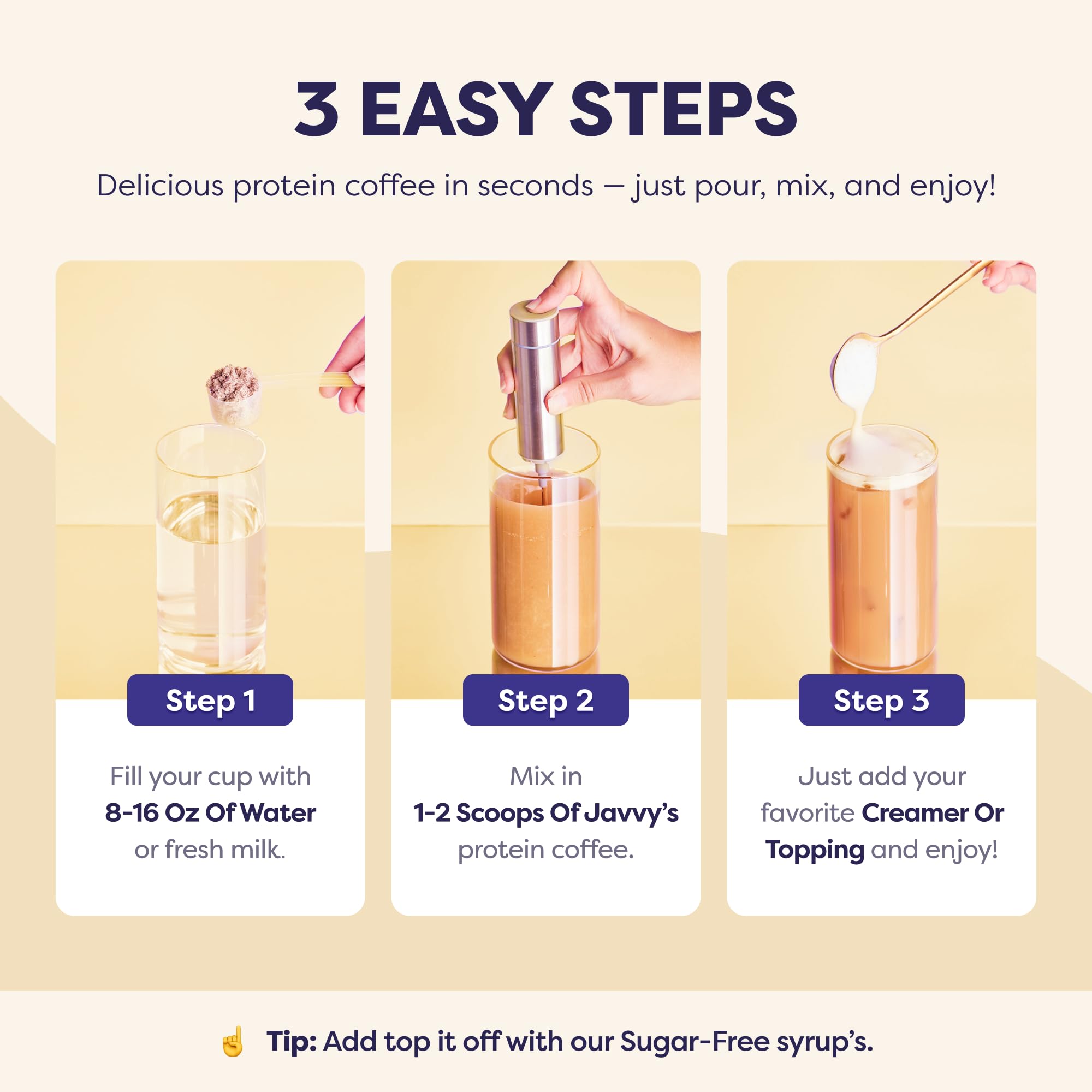 Javvy Protein Iced Coffee - Premium Whey Protein & Iced Coffees, 100% Natural Cold Brew, Zero Artificial Flavors & Sweeteners, 80mg Caffeine, No Added Sugar, 20 Servings, Caramel, 1 Pack