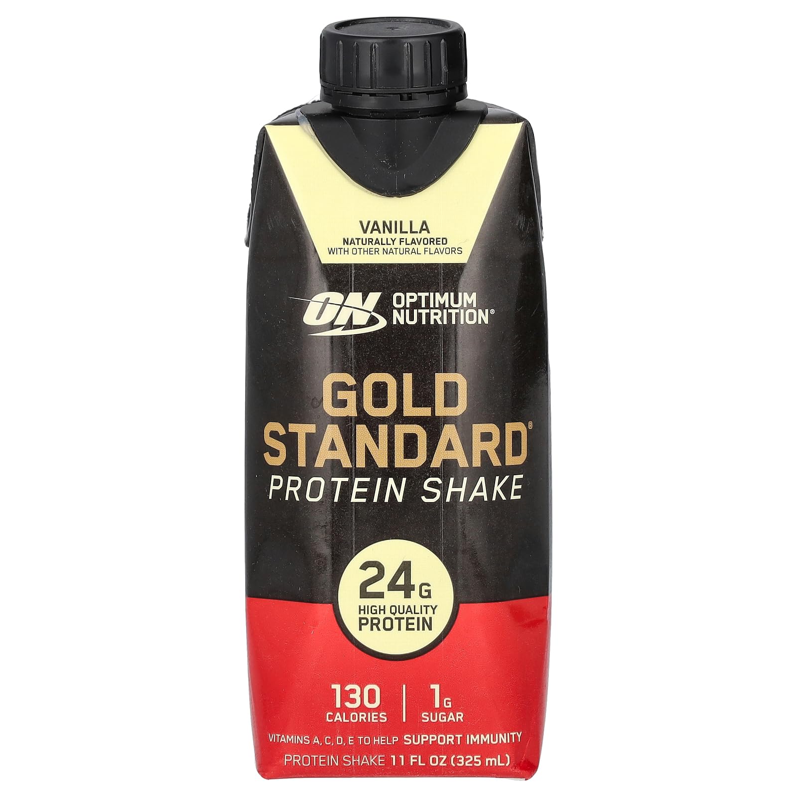 Optimum Nutrition Gold Standard Protein Shake, 24g Protein, Ready to Drink Protein Drinks, Chocolate, 11 Fl Oz, 12 Count (Pack of 1) (Packaging May Vary)