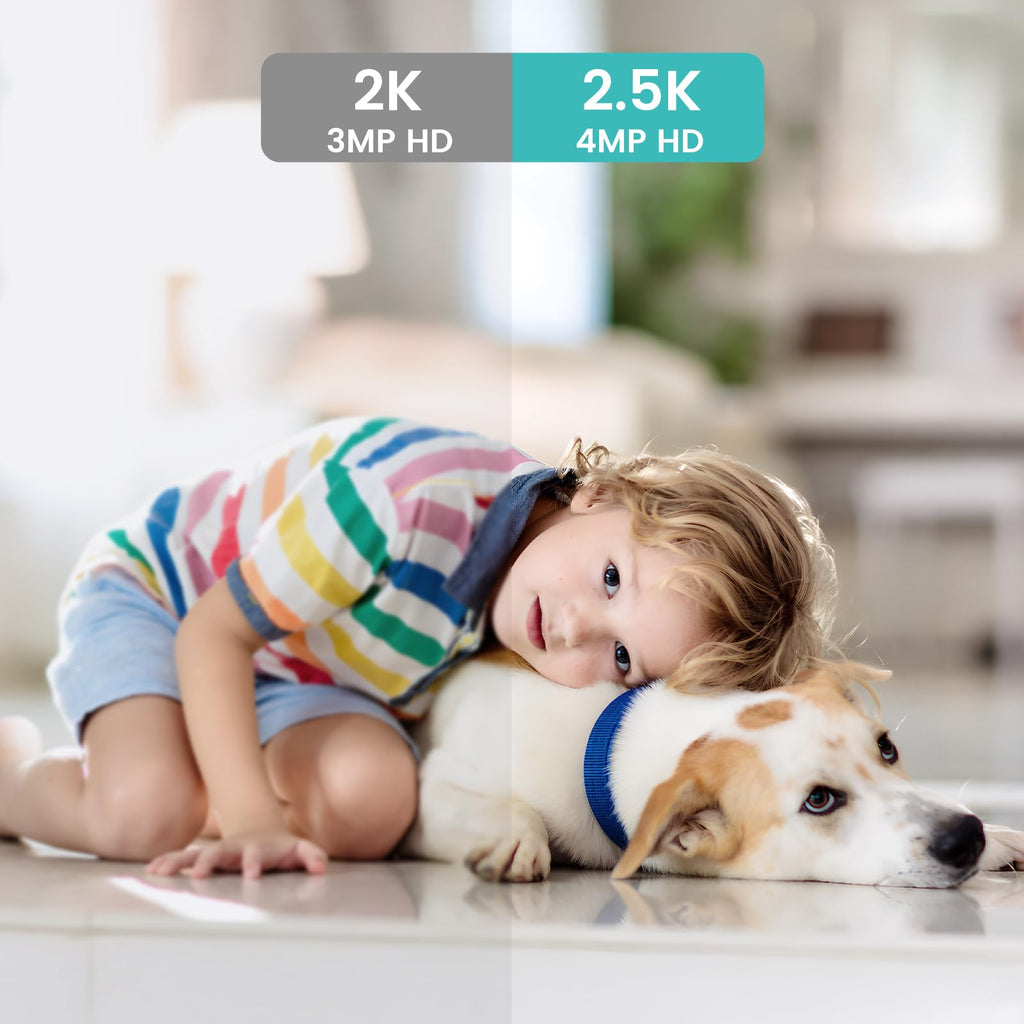 litokam Indoor Cameras for Home Security with Night Vision, Pet Camera with Phone App, WiFi Home Security Camara, Baby Monitor Work with Alexa, Motion Detection, 2 Pack, 2K