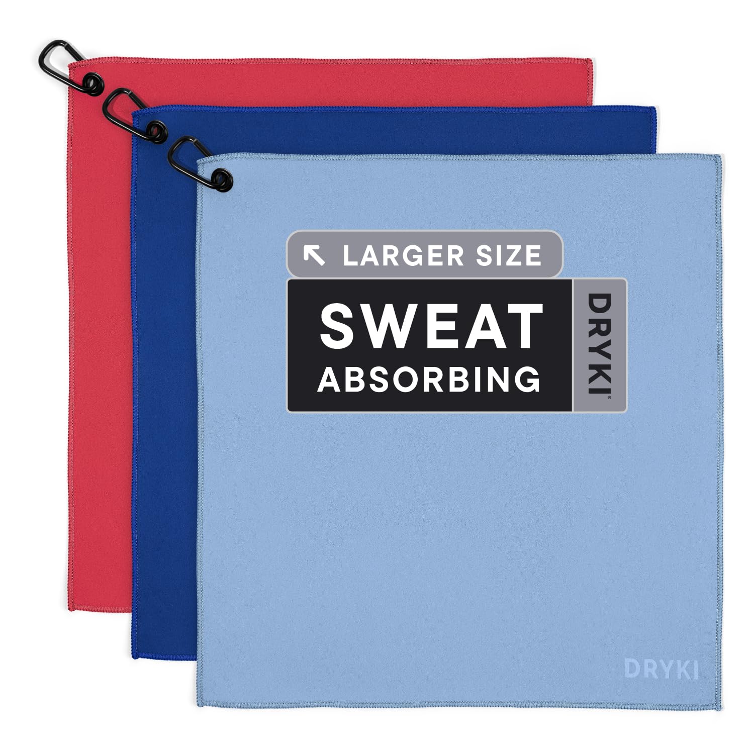 DRYKI Pocket-Sized Sweat Towels - The Original Sweat Absorbing Handkerchiefs - Quick-Dry Microfiber Sweat Rags for Face, Hands, & Body - Men & Women - Gym, Sports, and Work (Desert: 5 Pack)