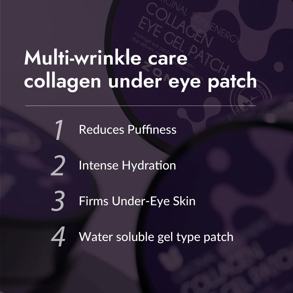 MIZON Under Eye Patches for Puffy Eyes & Dark Circles, 24K Gold & Snail Mucin, 60 Pcs – Anti-Wrinkle Collagen & Peptide Formula – Moisturizing Korean Eye Mask for Elasticity