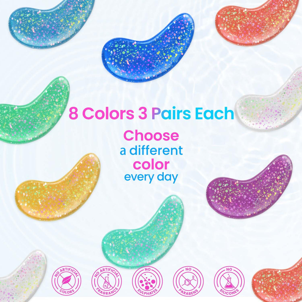 Onespring Eye Masks, Under Eye Patches for Puffiness, Retinol Collagen Eye Gel Pads, Reduce Wrinkles, Eye Bags & Dark circles - Face Mask Skincare, Anti Aging & Moisturizer, 24 Pairs